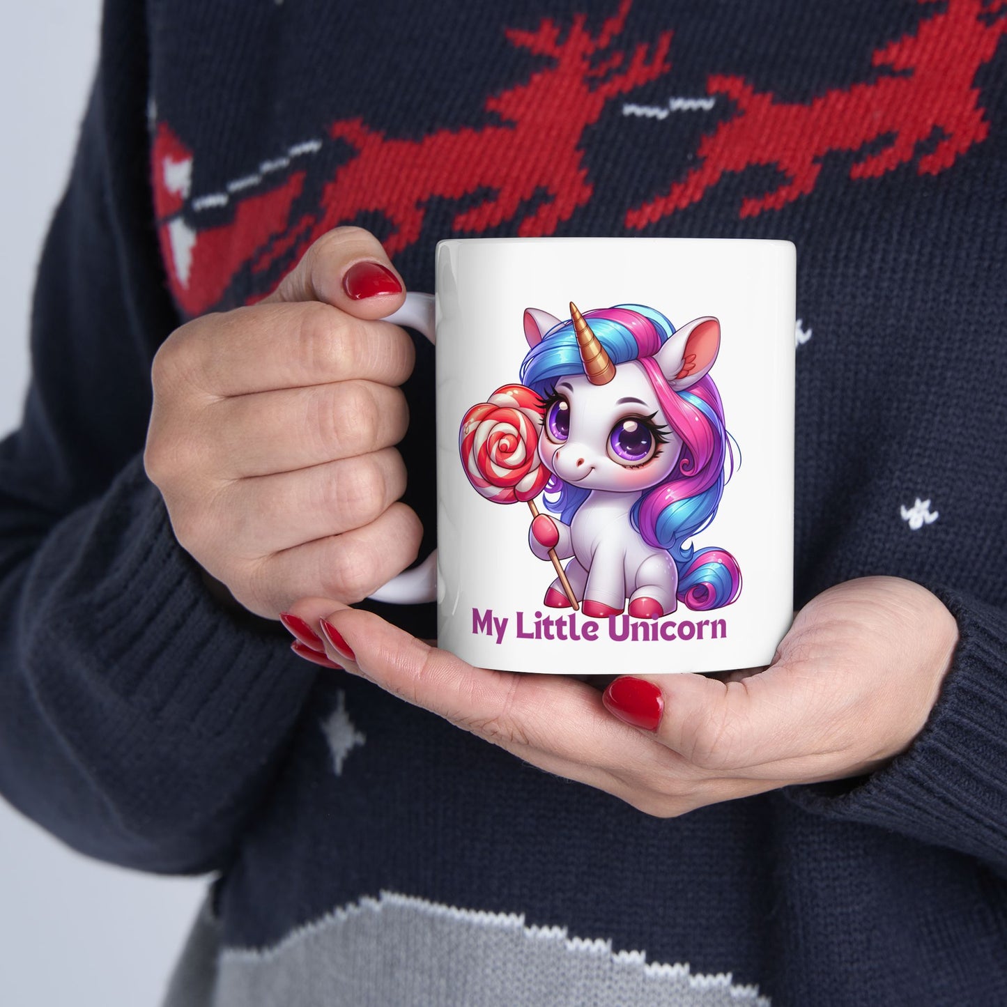 My Little Unicorn Castle Mug 11-15 Ounces White