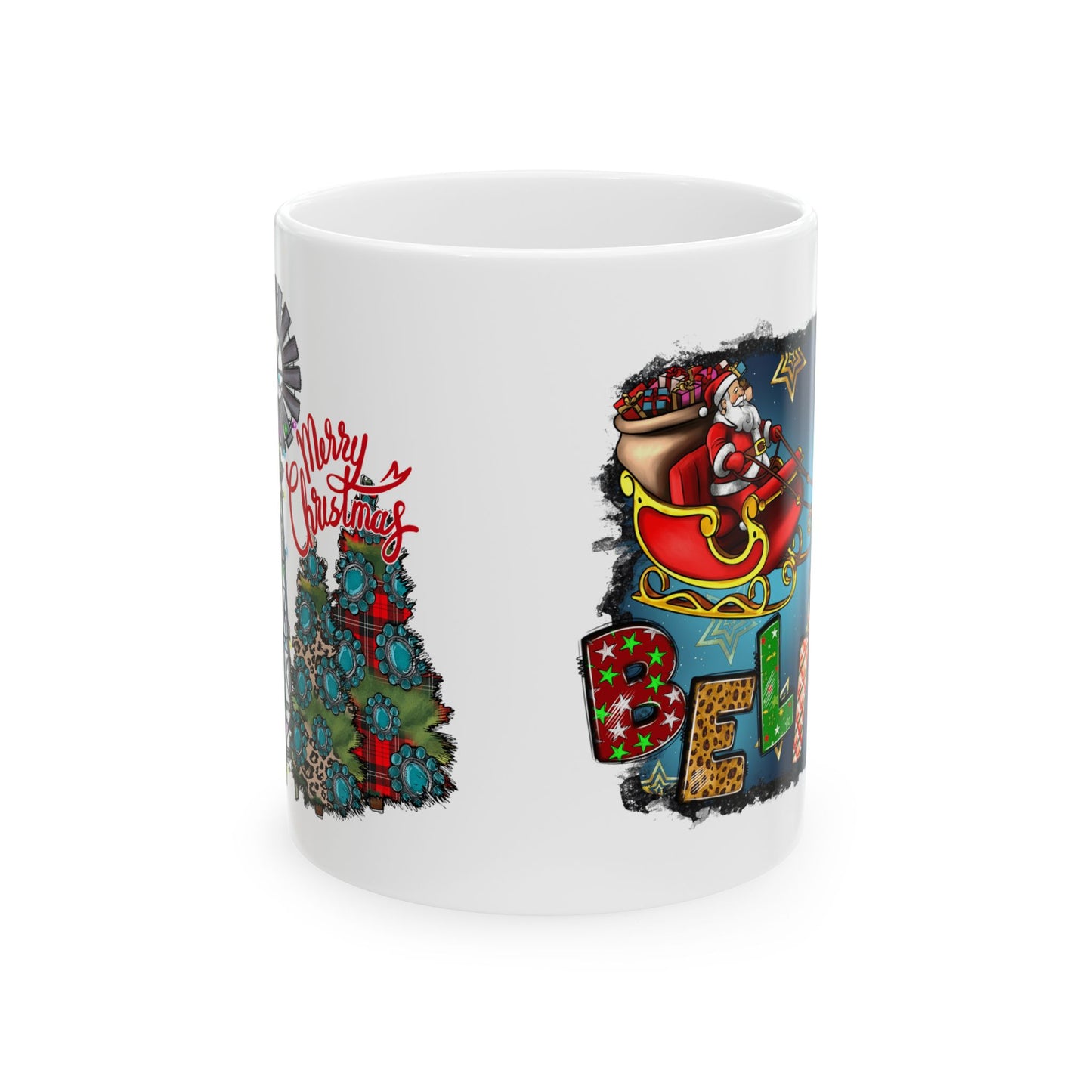 Merry Chritsmas Mug 11-15 Onces White