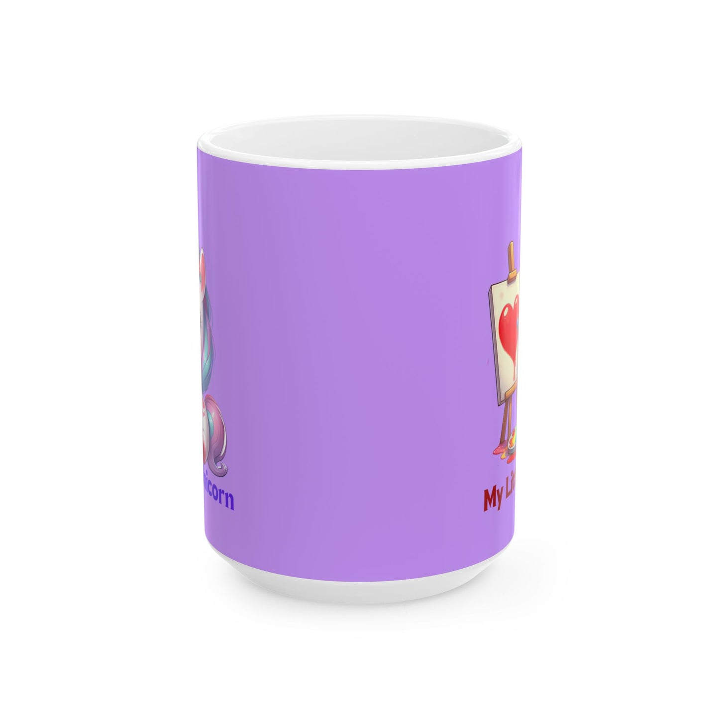 My Little Unicorn Heart Mug 11-15 Ounces Purple