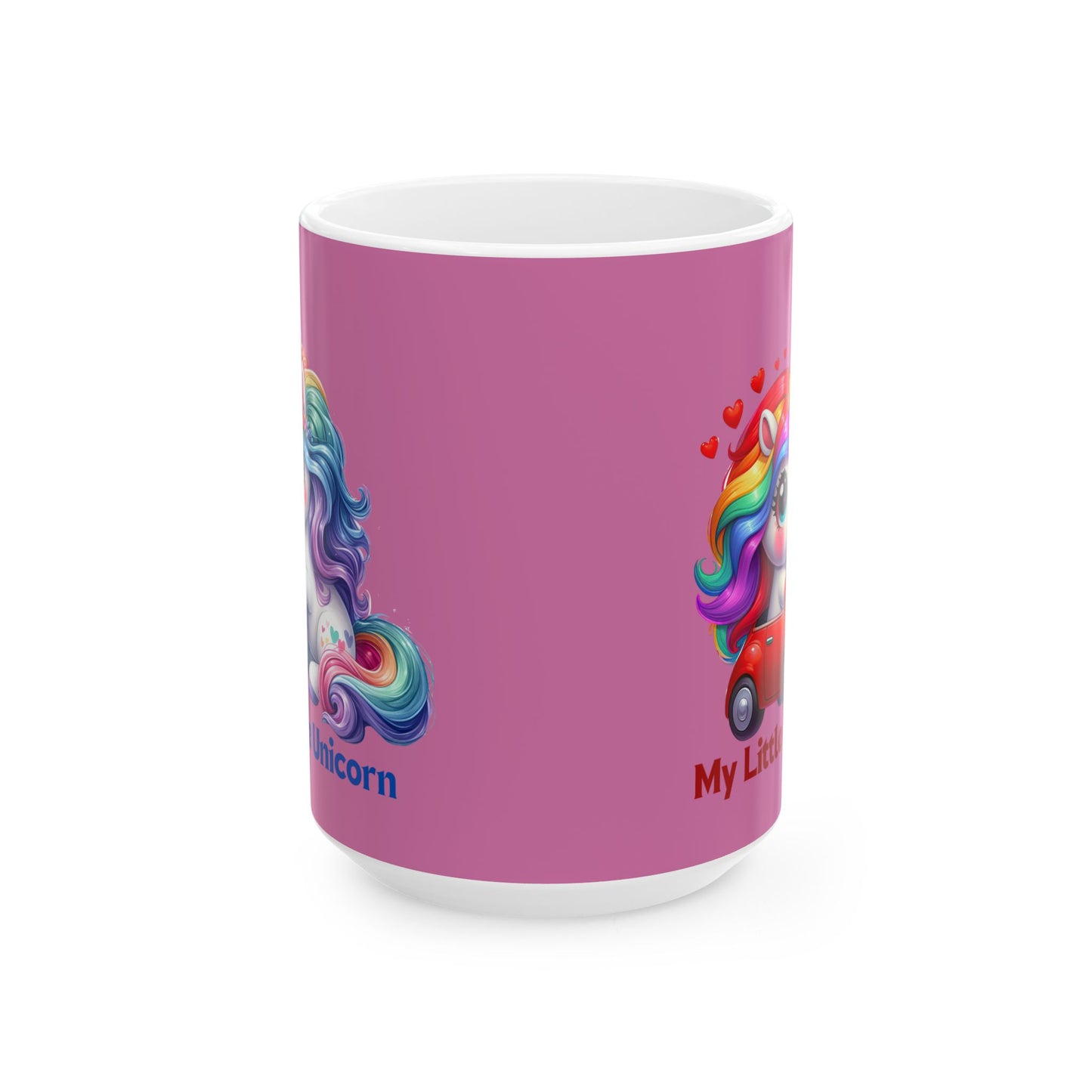 My Little Unicorn Castle Mug 11-15 Ounces Light Pink