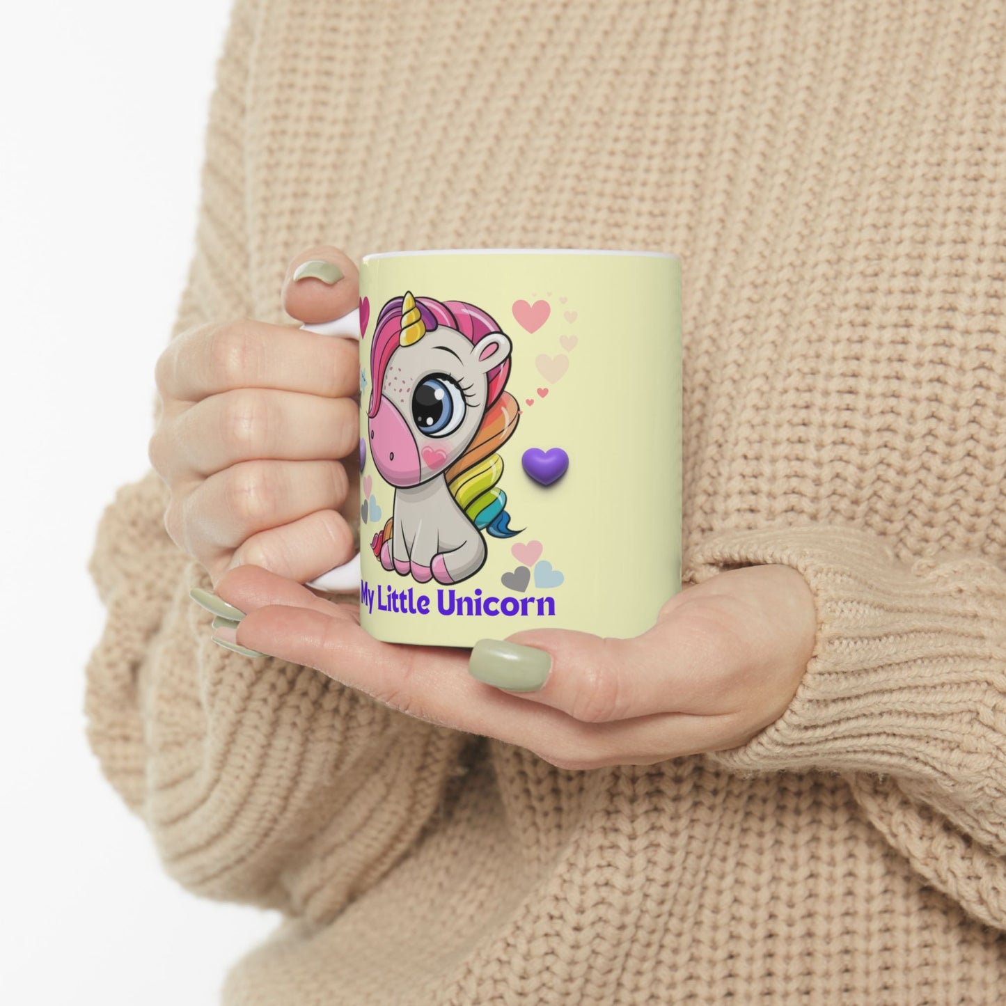 My Little Unicorn Balloons Mug 11-15 Ounces Yellow