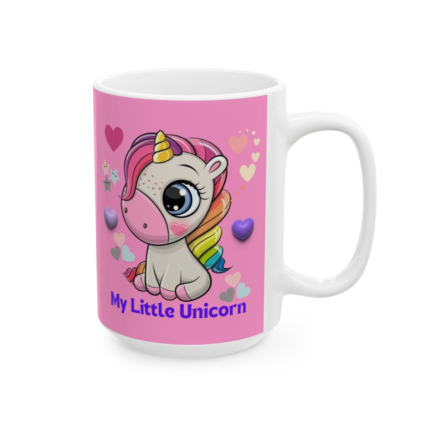My Little Unicorn Balloons Mug 11-15 Ounces Pink