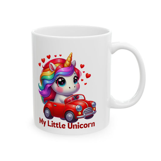 My Little Unicorn Castle Mug 11-15 Ounces White