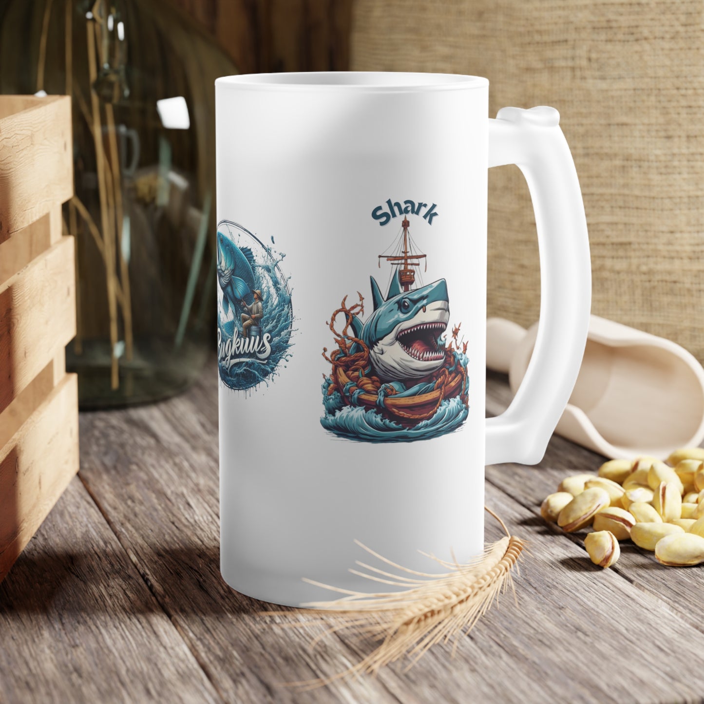 Frosted Glass Beer Mug