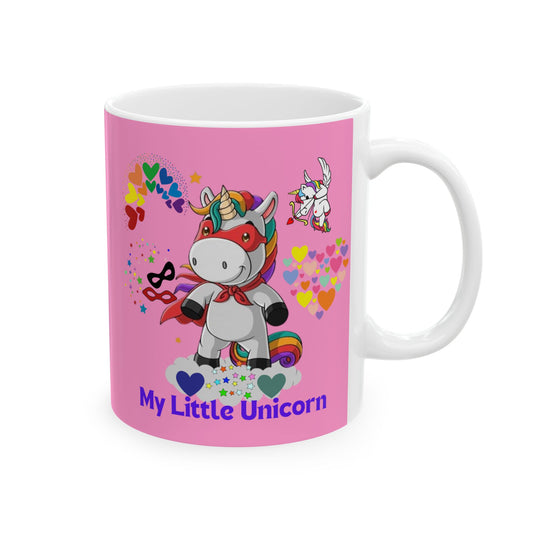 My Little Unicorn Couple Mug 11-15 Ounces Pink
