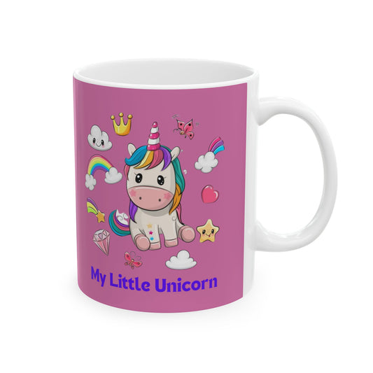 My Little Unicorn Fantasy Mug 11-15 Ounces Light Pink