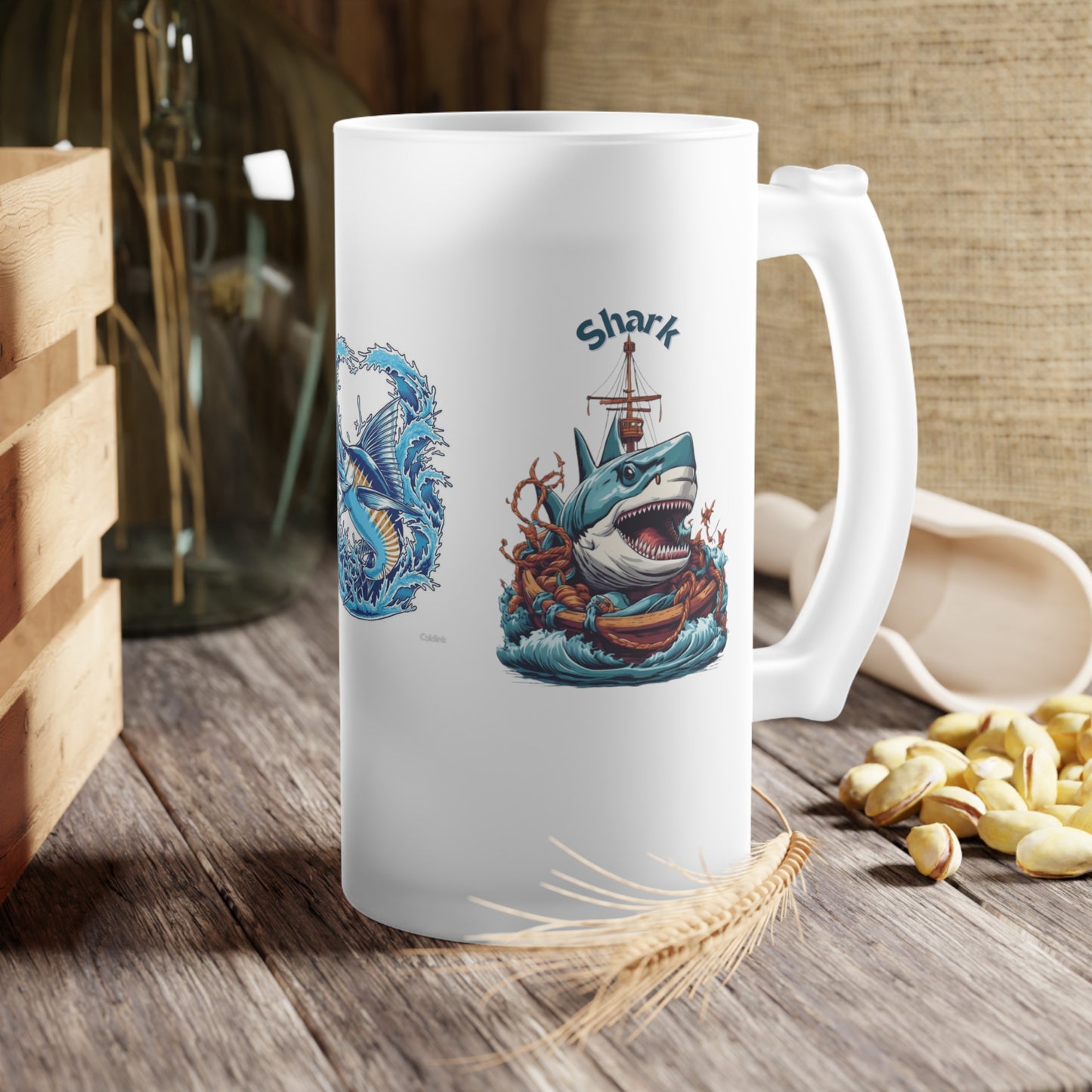 Frosted Glass Beer Mug