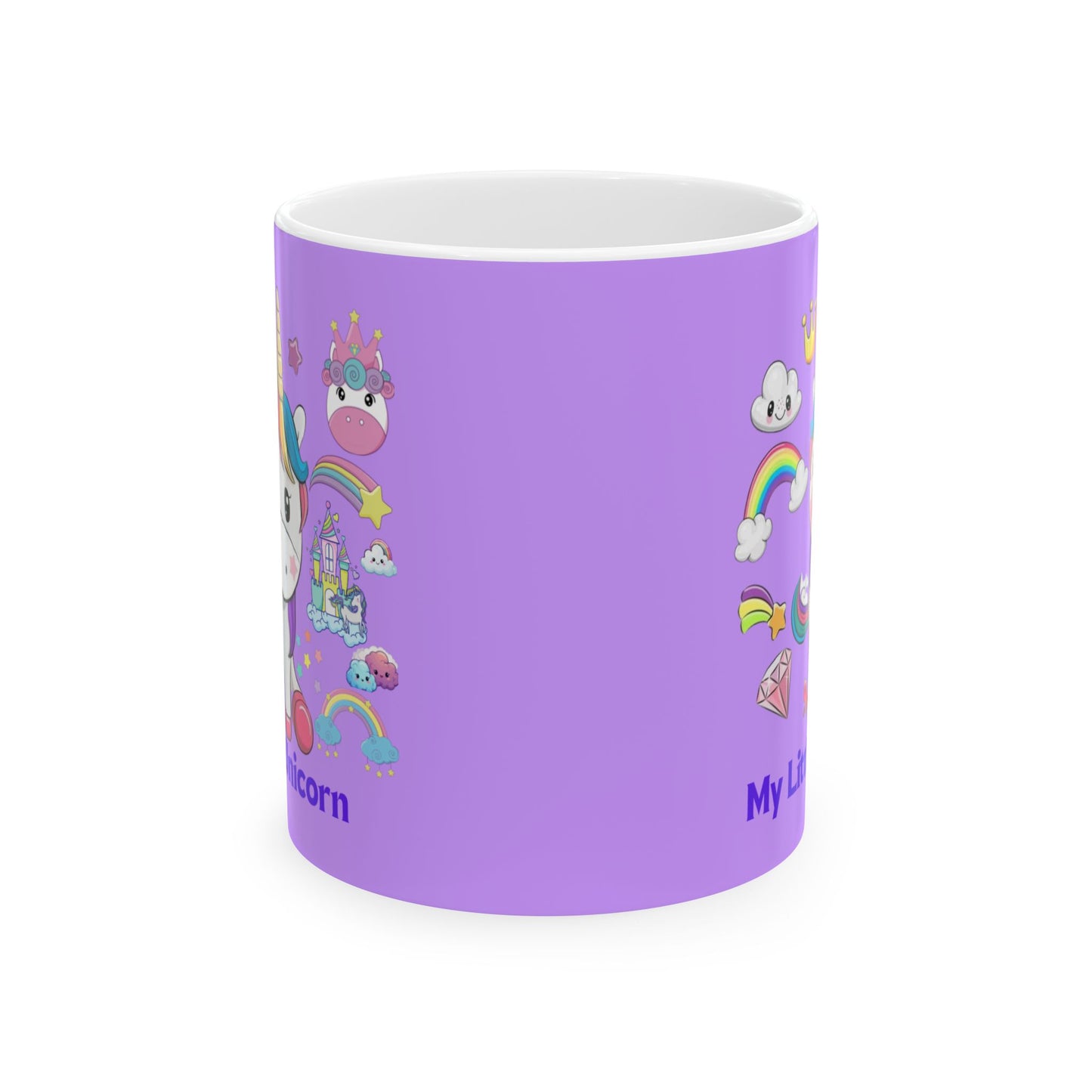 My Little Unicorn Fantasy Mug 11-15 Ounces Purple