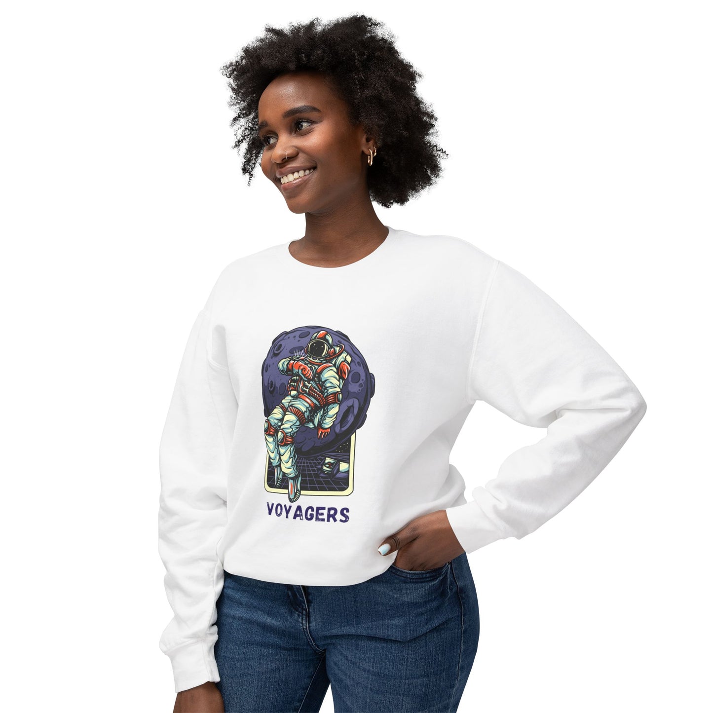 Unisex Long Sleeves Lightweight Crewneck Sweatshirt