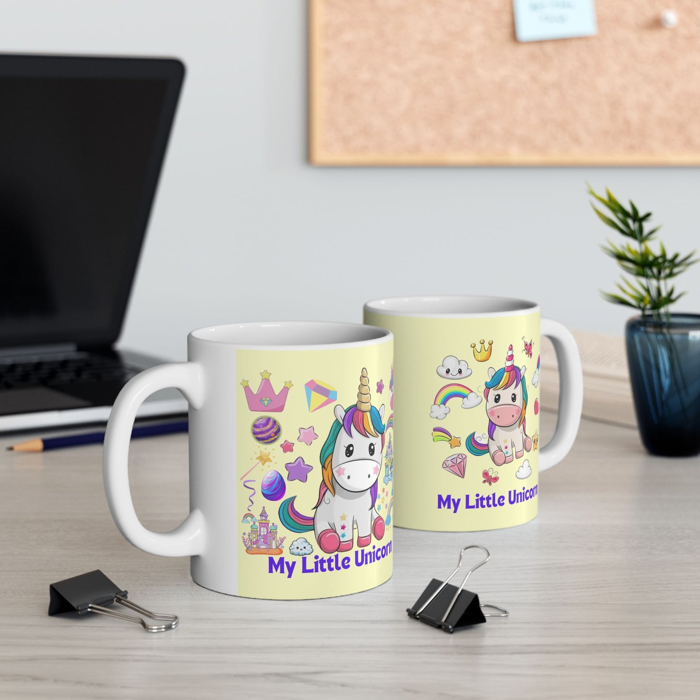 My Little Unicorn Fantasy Mug 11-15 Ounces Yellow