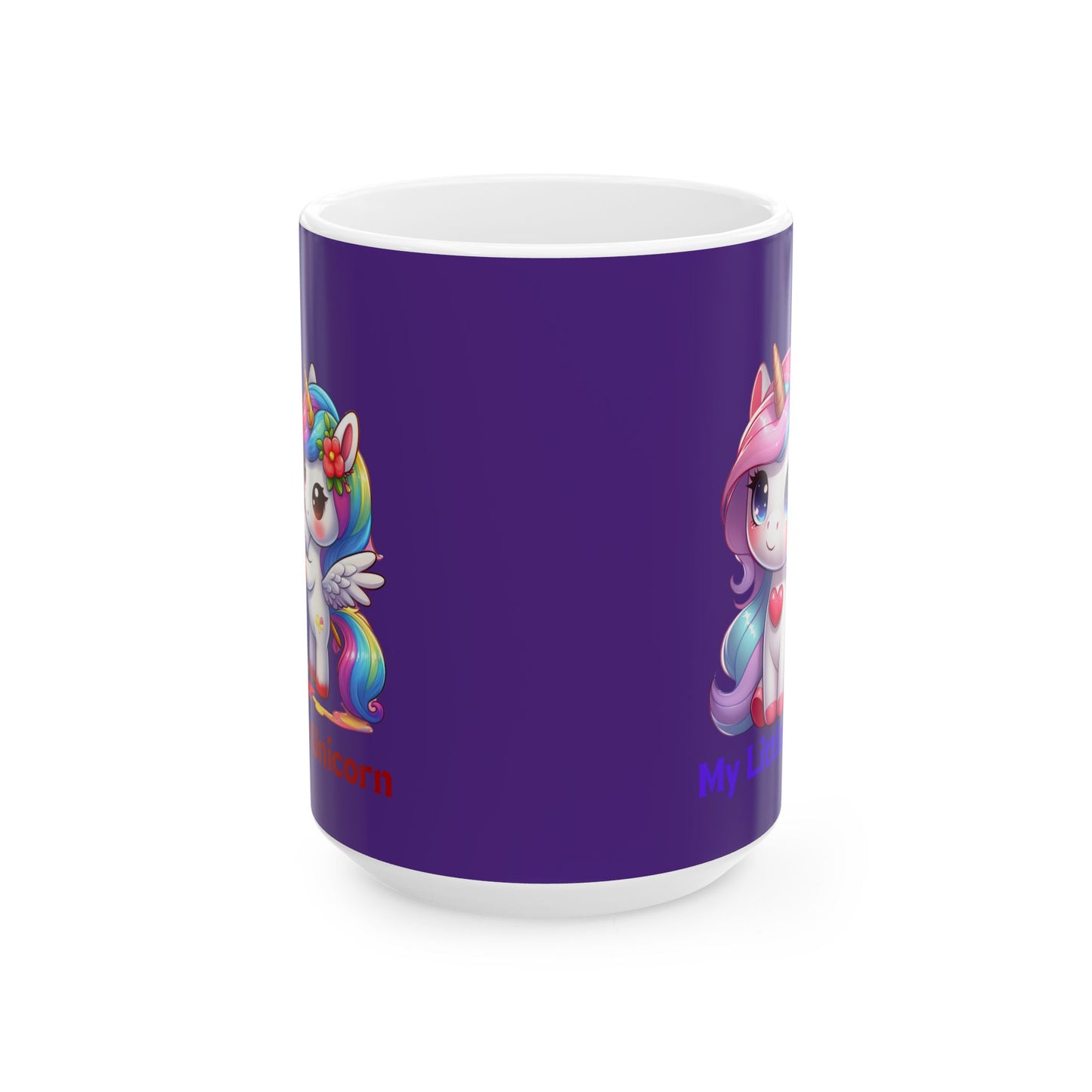 My Little Unicorn Heart Mug 11-15 Ounces Purple