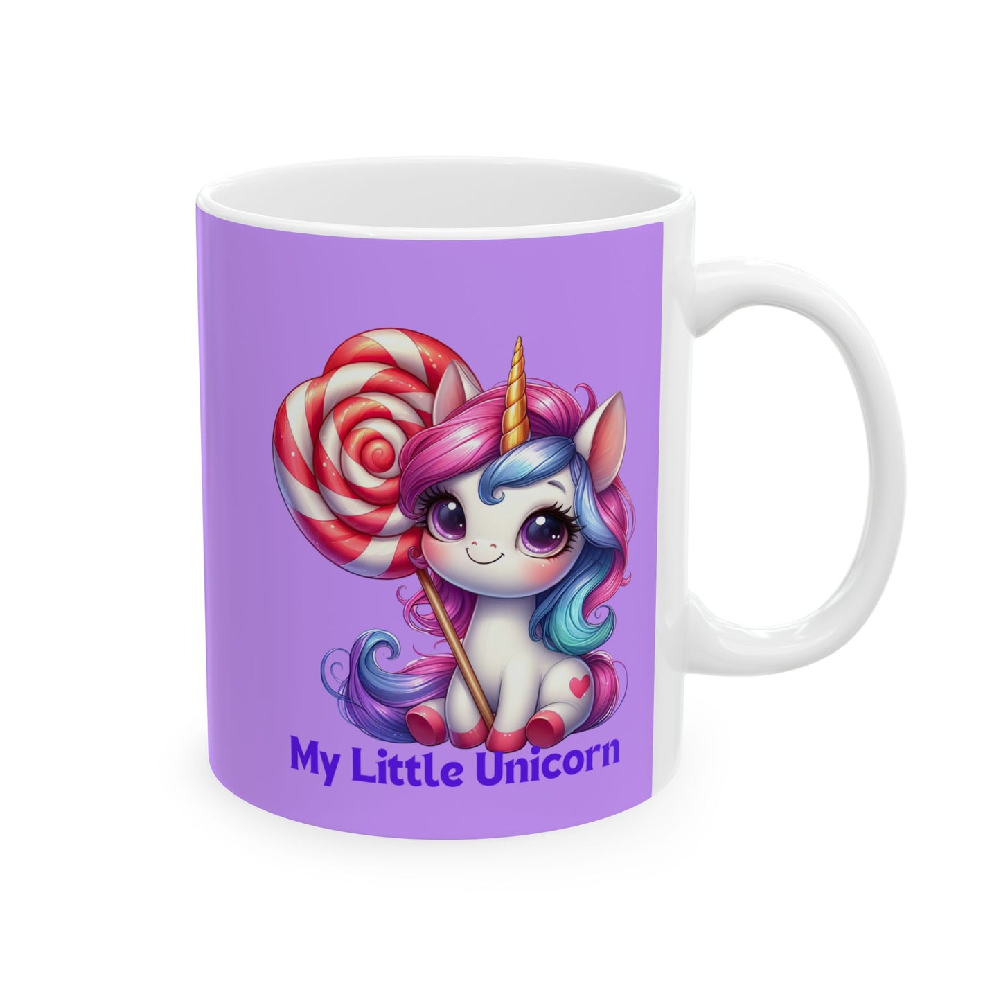 My Little Unicorn Candy Mug 11-15 Ounces Purple
