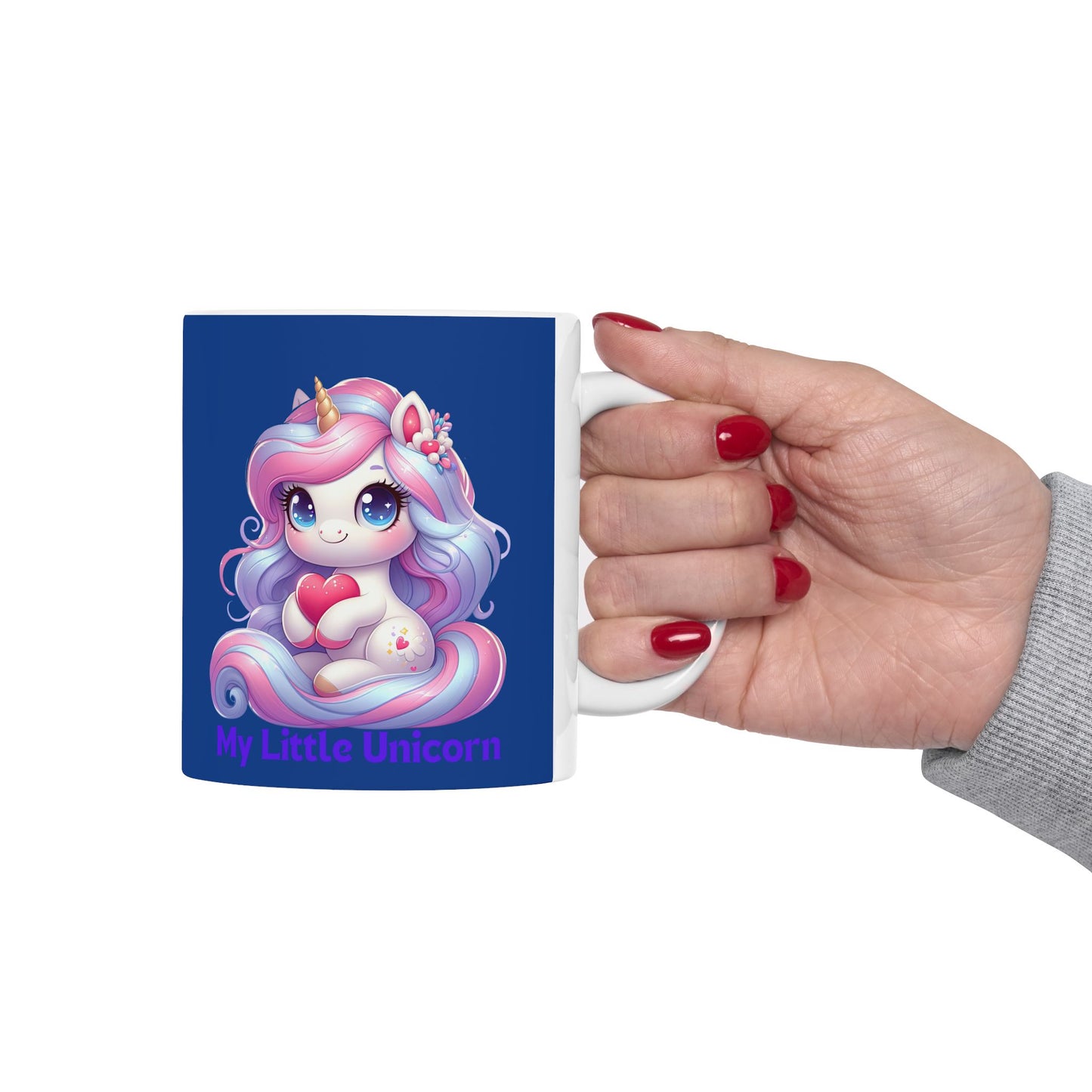 My Little Unicorn Sweet Mug 11-15 Ounces Dark Blue