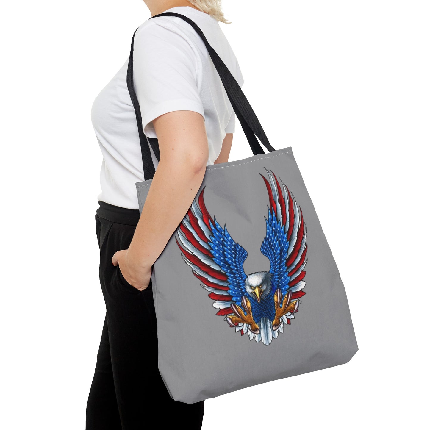 Eagle Usa Tote Bag Grey
