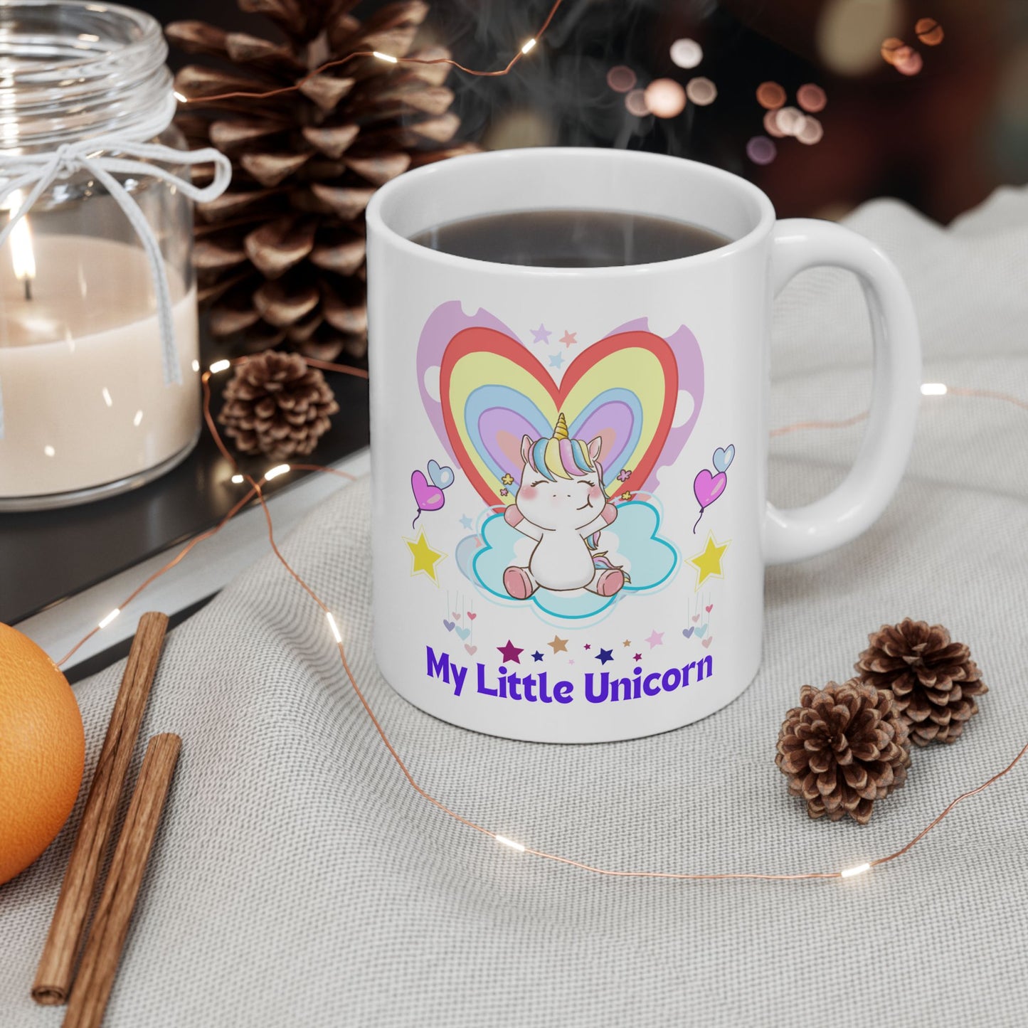 My Little Unicorn Love Mug 11-15 Ounces White