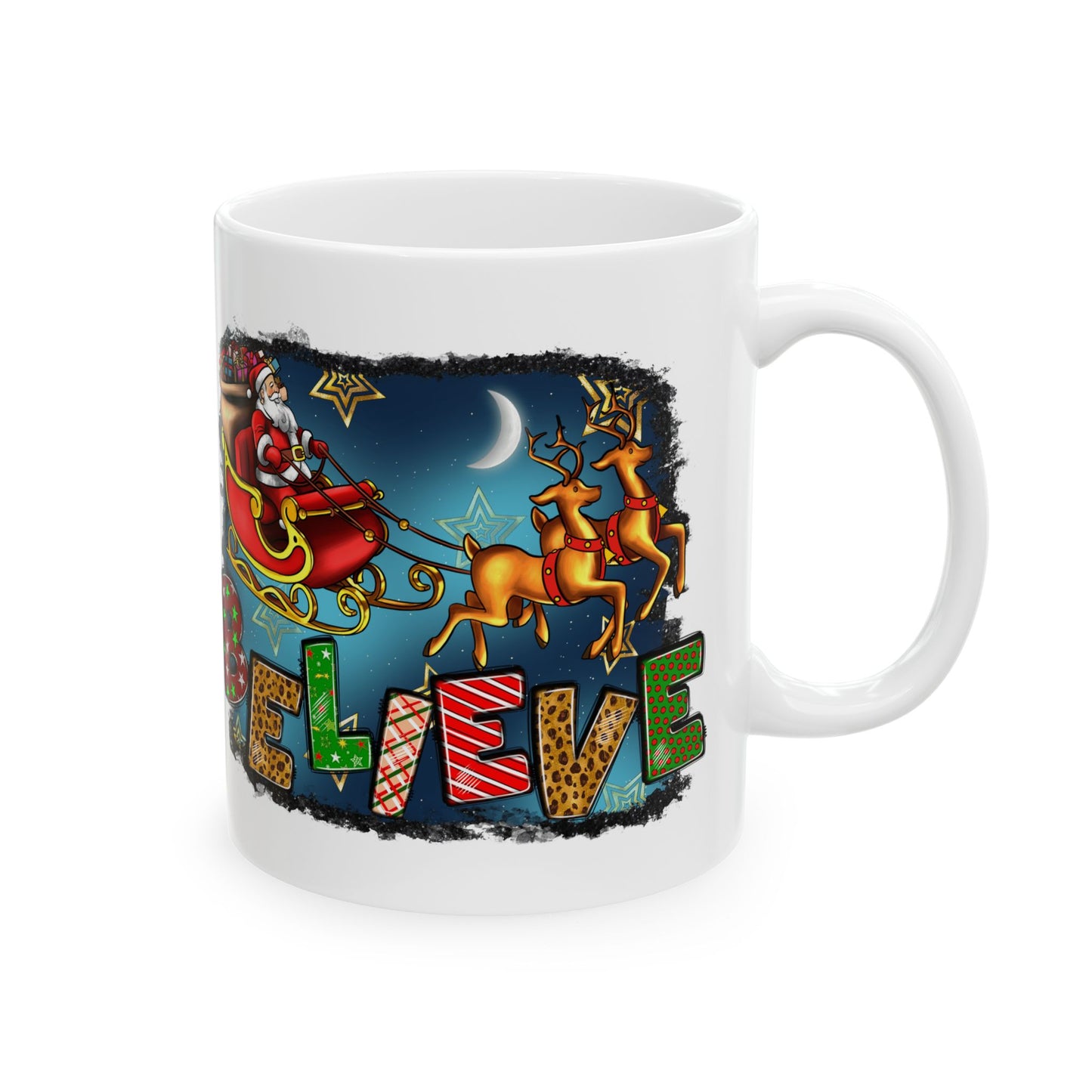 Merry Chritsmas Mug 11-15 Onces White
