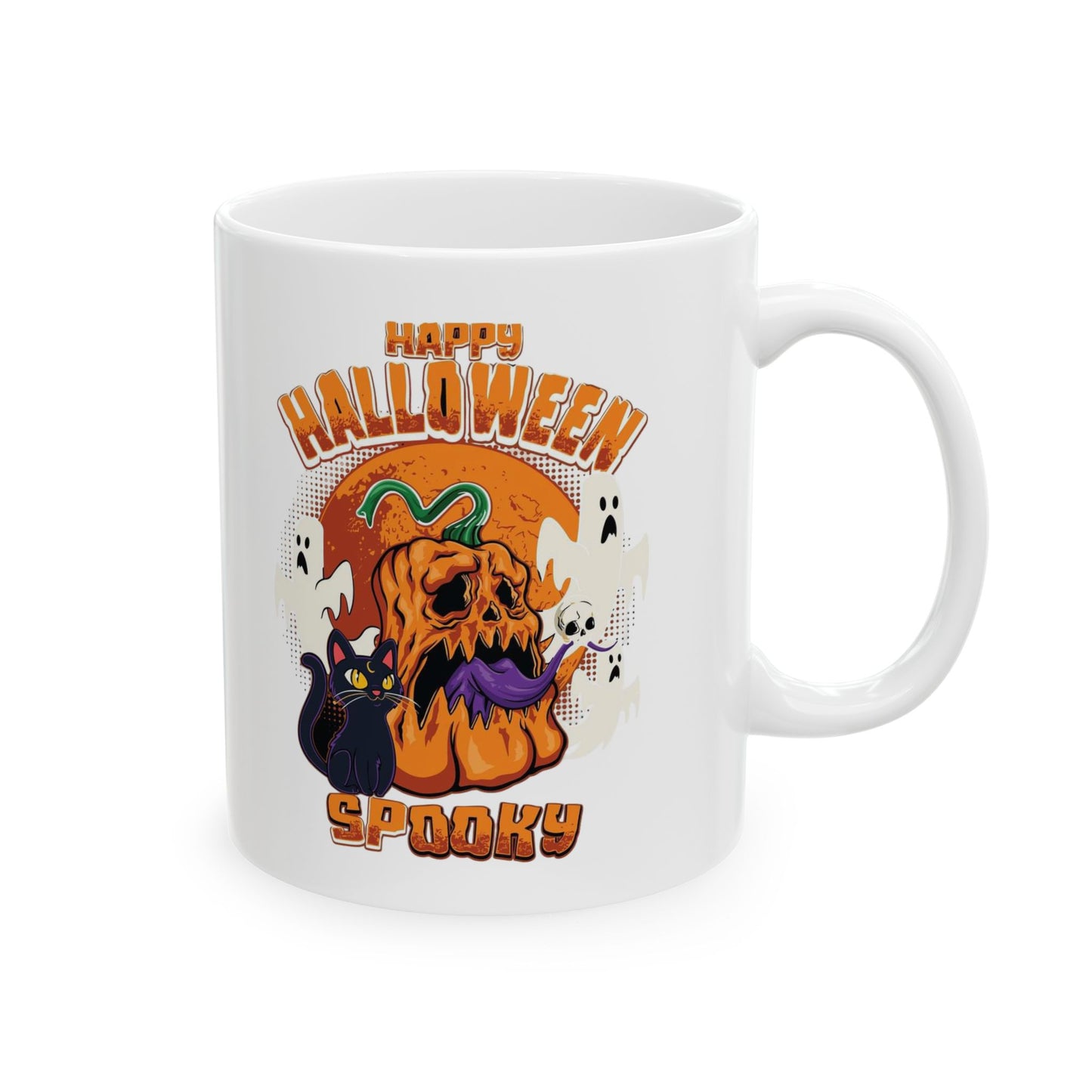 Happy Halloween Mug 11-15 Onces White