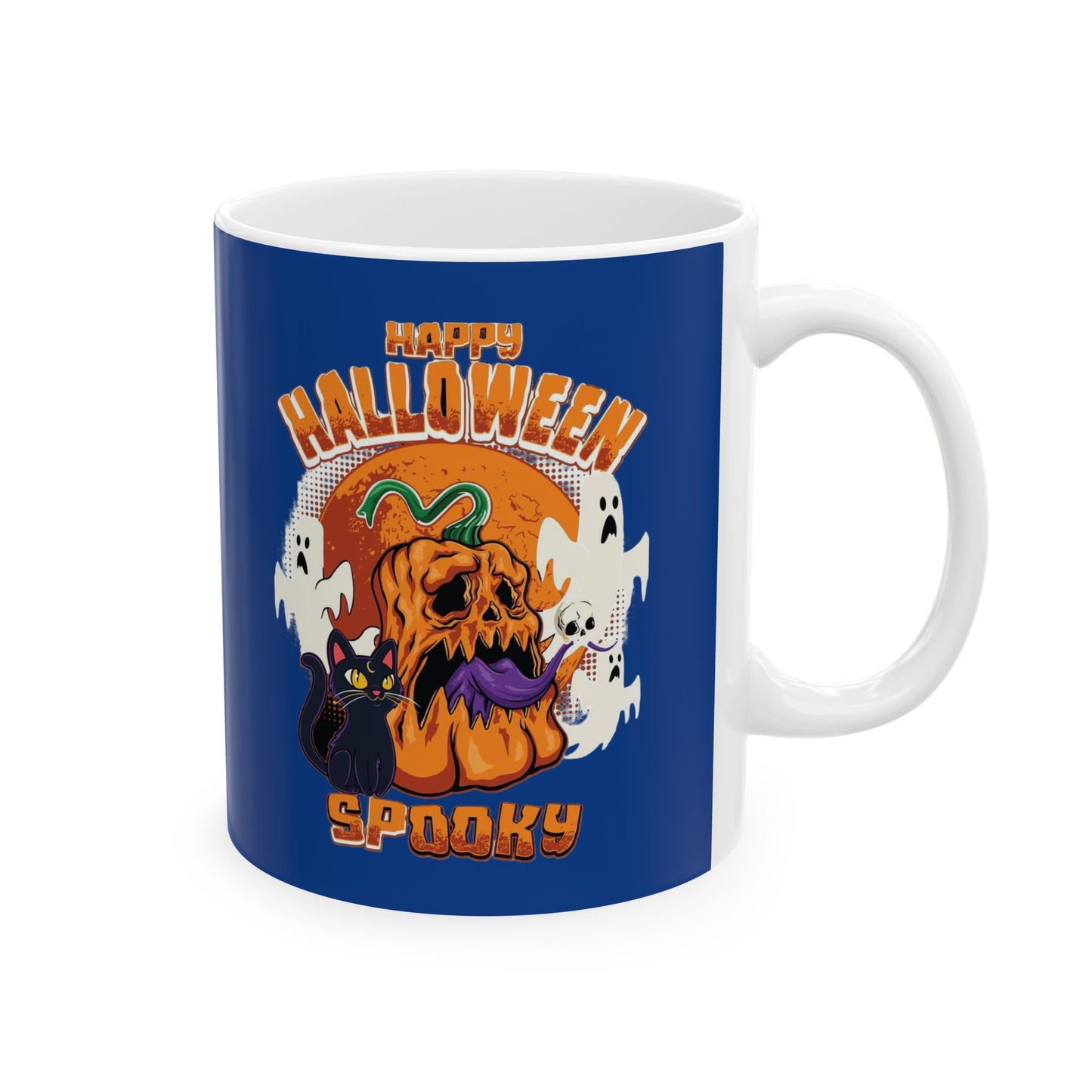 Happy Halloween Mug 11-15 Onces Dark Blue