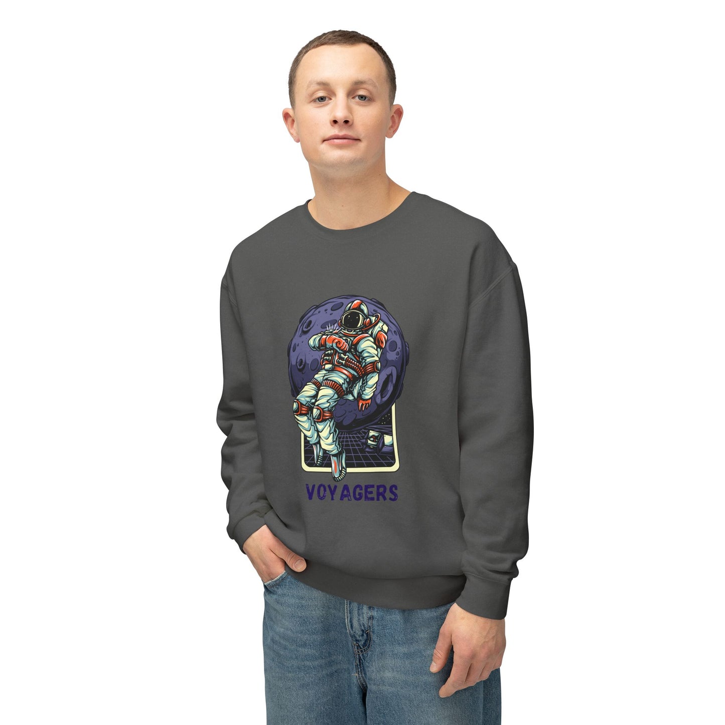 Unisex Long Sleeves Lightweight Crewneck Sweatshirt