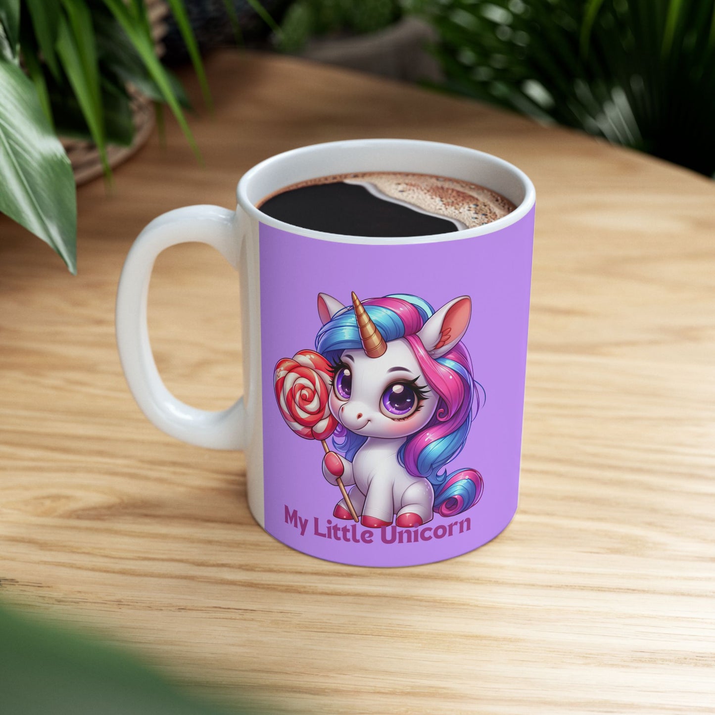 My Little Unicorn Castle Mug 11-15 Ounces Purple