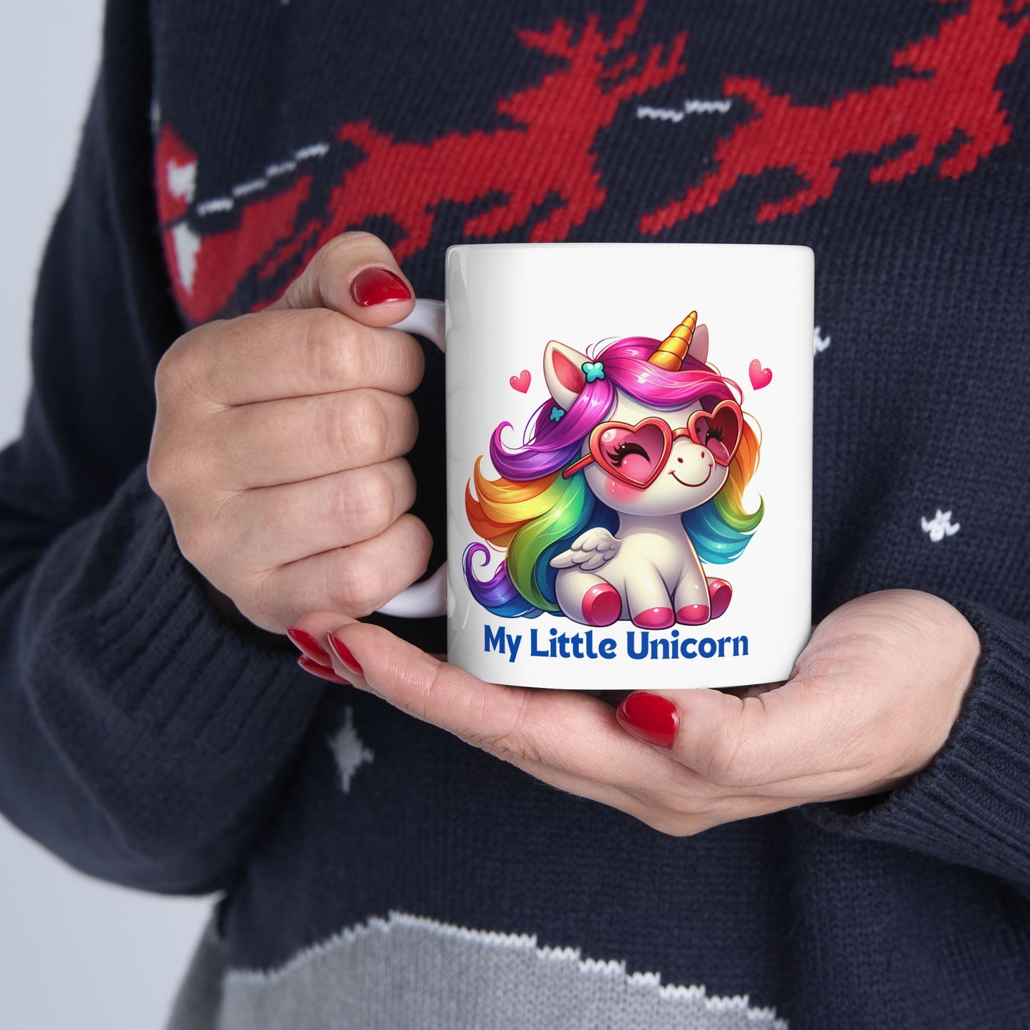 My Little Unicorn Rainbow Mug 11-15 Ounces White