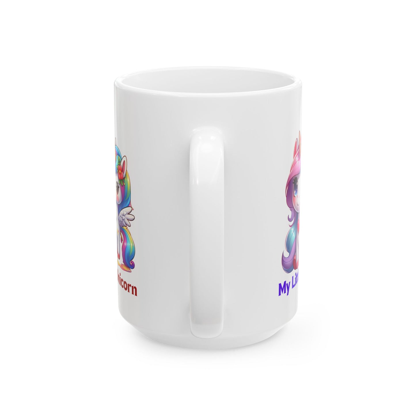 My Little Unicorn Heart Mug 11-15 Ounces White