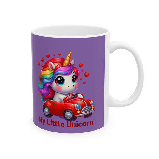 My Little Unicorn Castle Mug 11-15 Ounces Light Purple