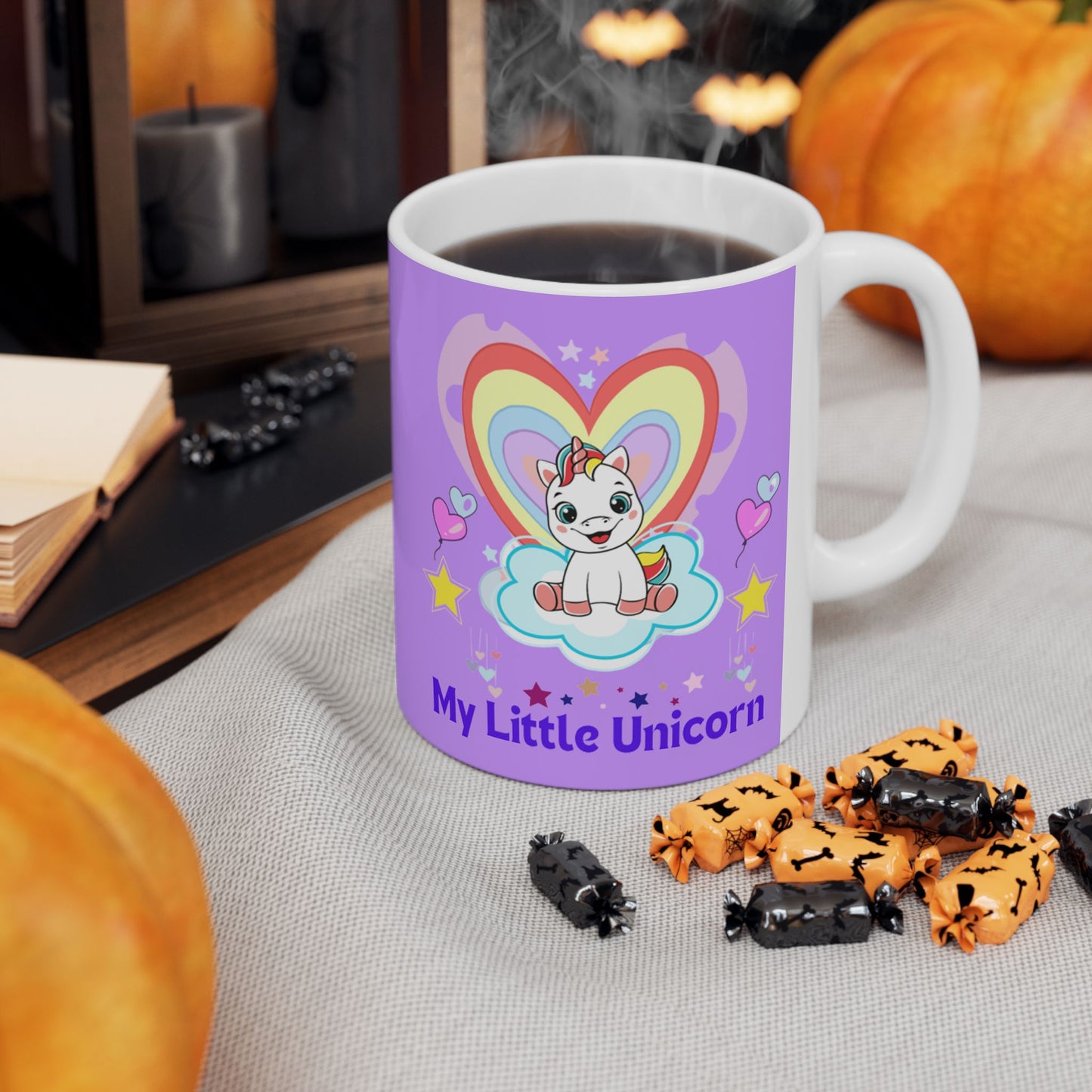 My Little Gold Star Unicorn Mug 11-15 Onces Purple