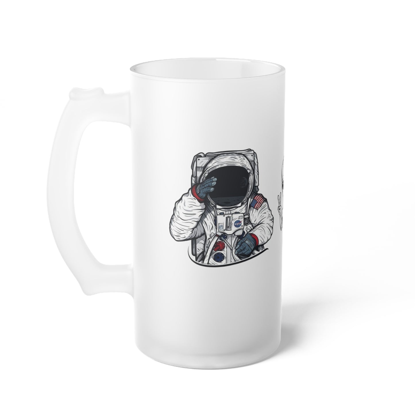 Frosted Glass Beer Mug
