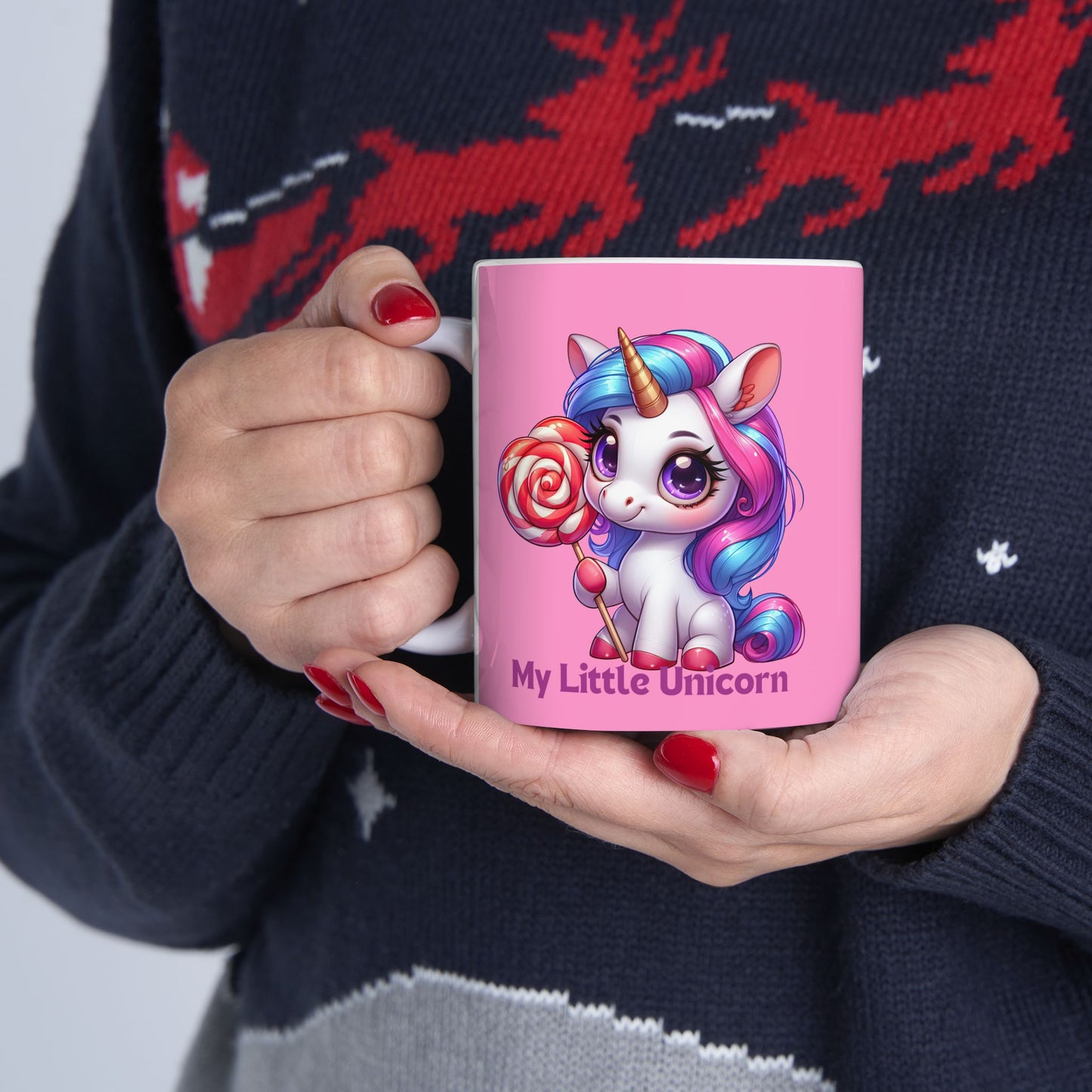 My Little Unicorn Castle Mug 11-15 Ounces Pink