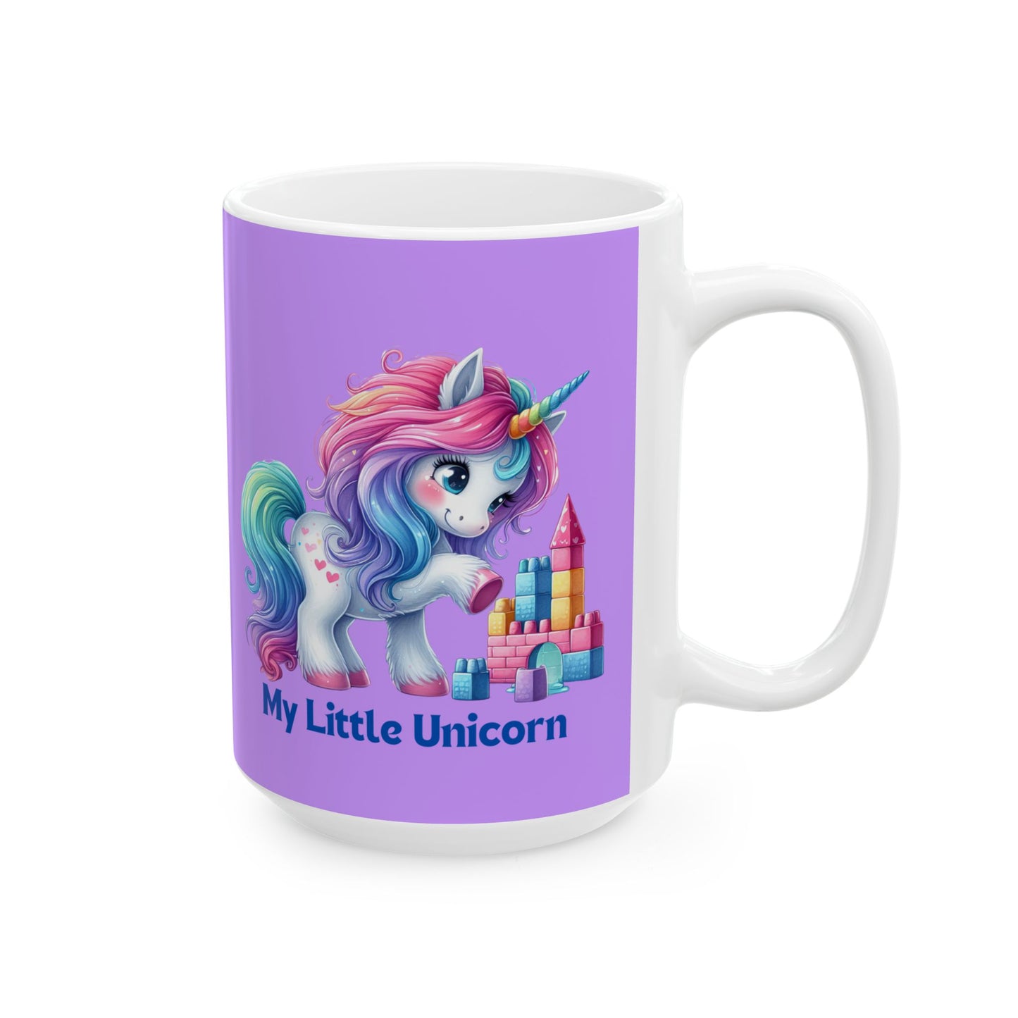 My Little Unicorn Castle Mug 11-15 Ounces Purple