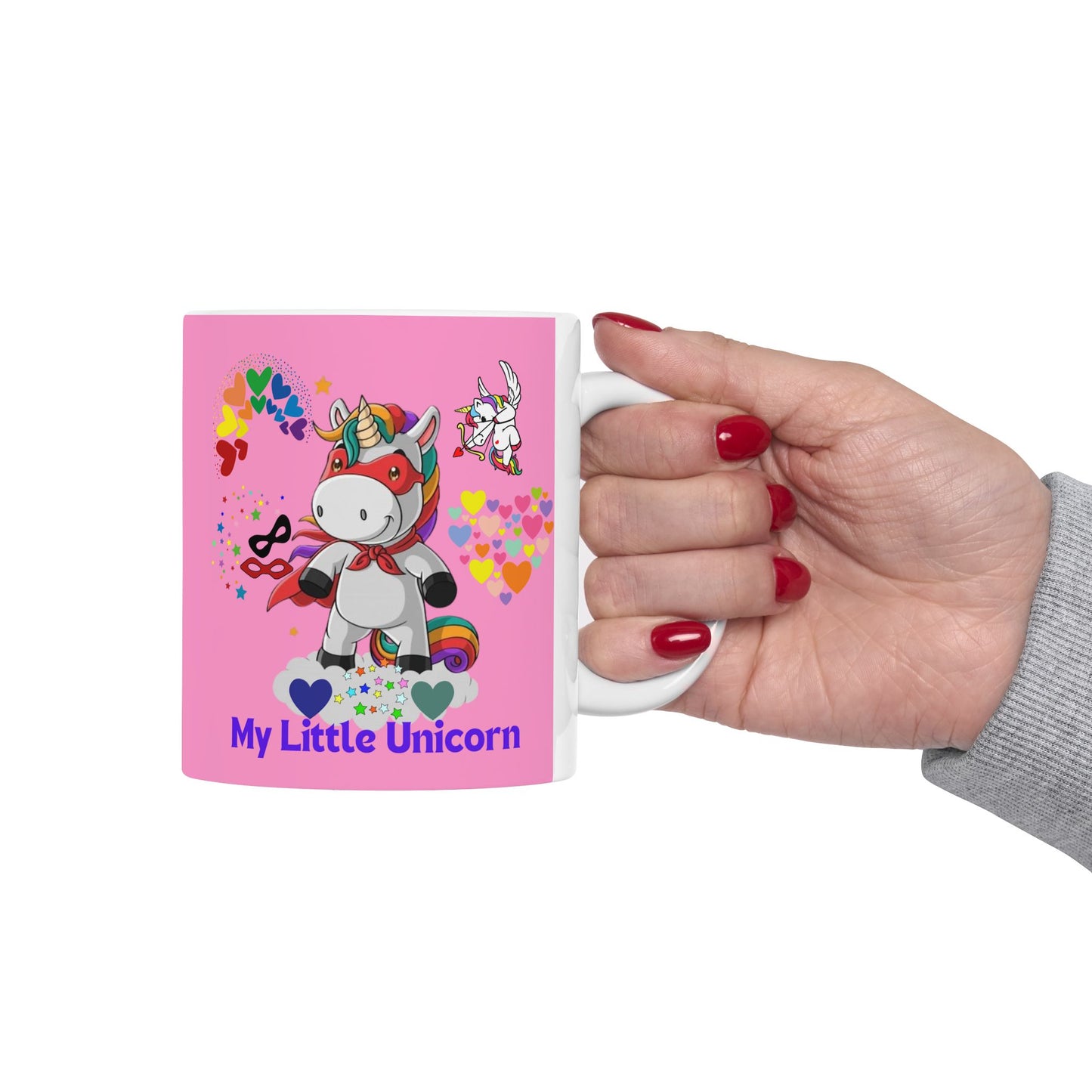 My Little Unicorn Couple Mug 11-15 Ounces Pink