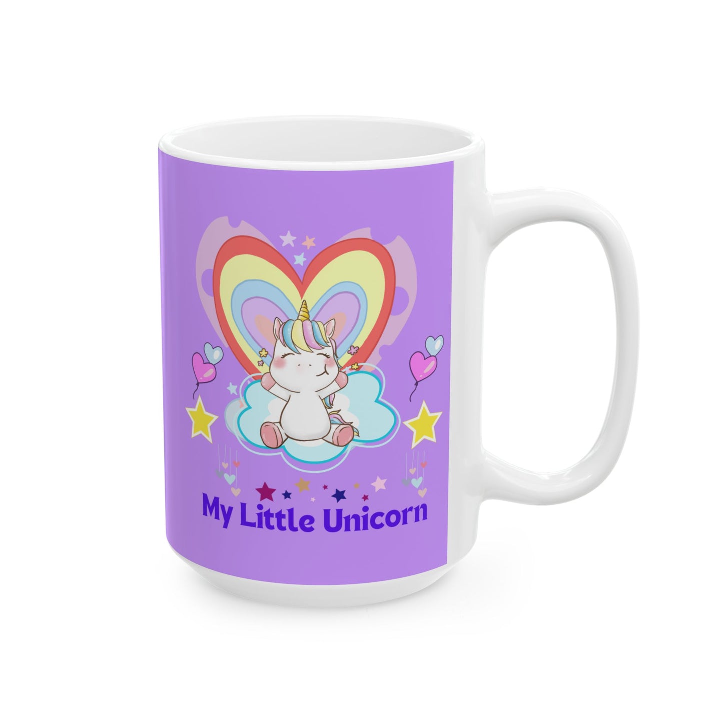 My Little Unicorn Love Mug 11-15 Ounces Purple