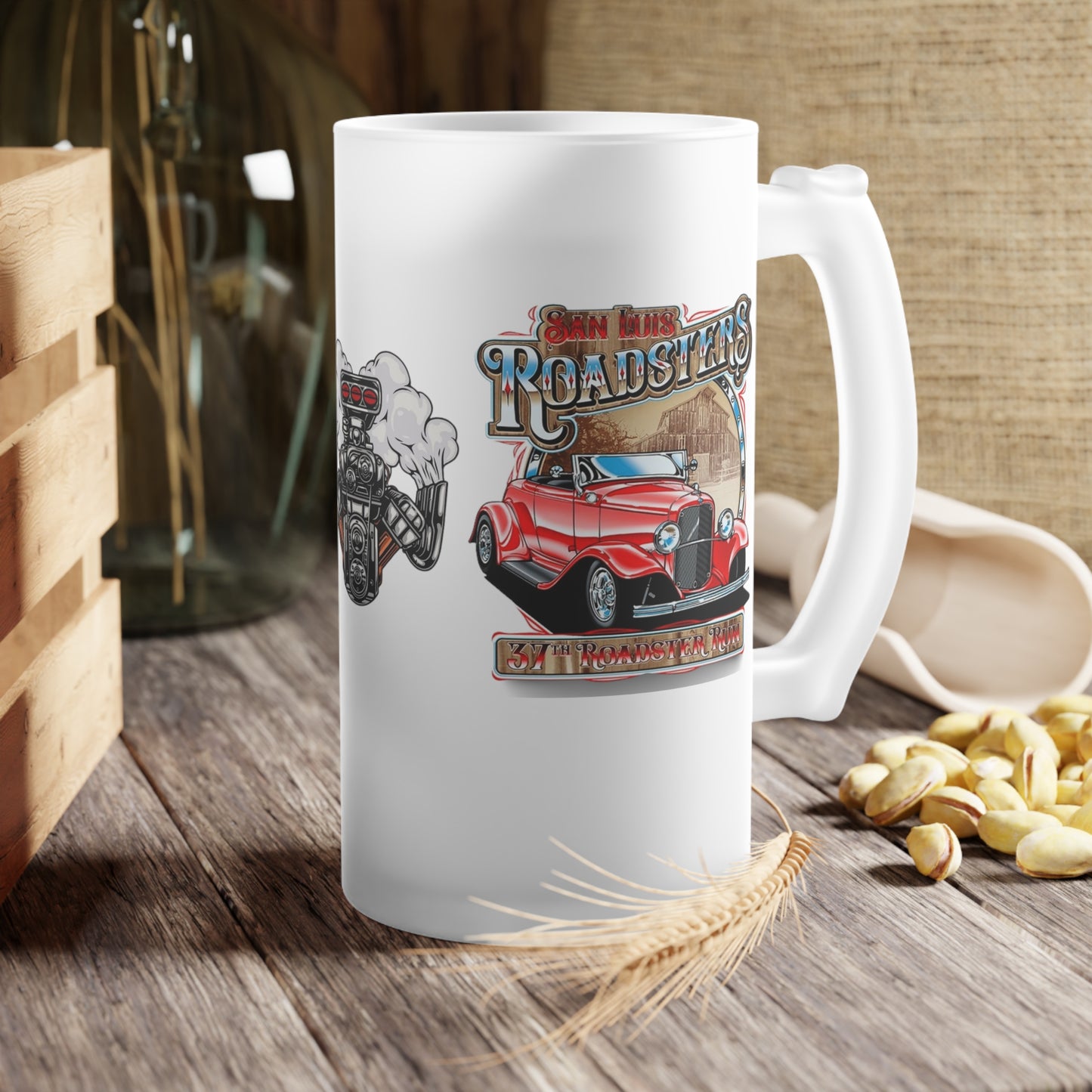 Frosted Glass Beer Mug