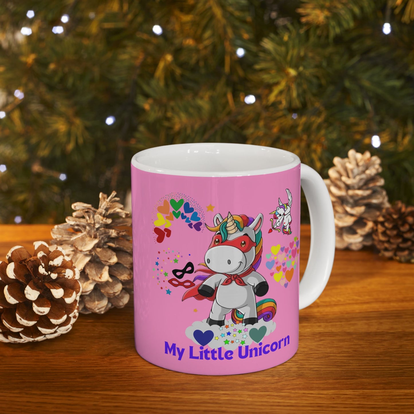 My Little Unicorn Couple Mug 11-15 Ounces Pink