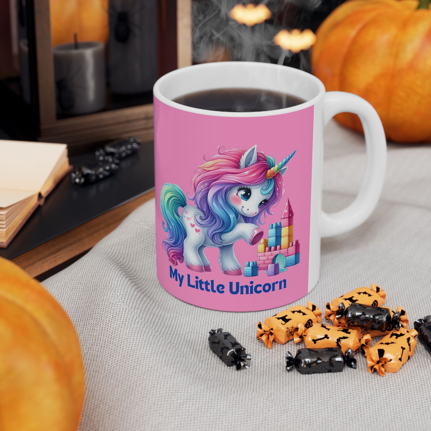 My Little Unicorn Castle Mug 11-15 Ounces Pink