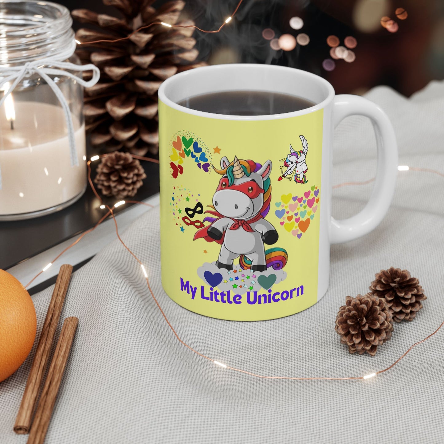 My Little Unicorn Couple Mug 11-15 Ounces Pink