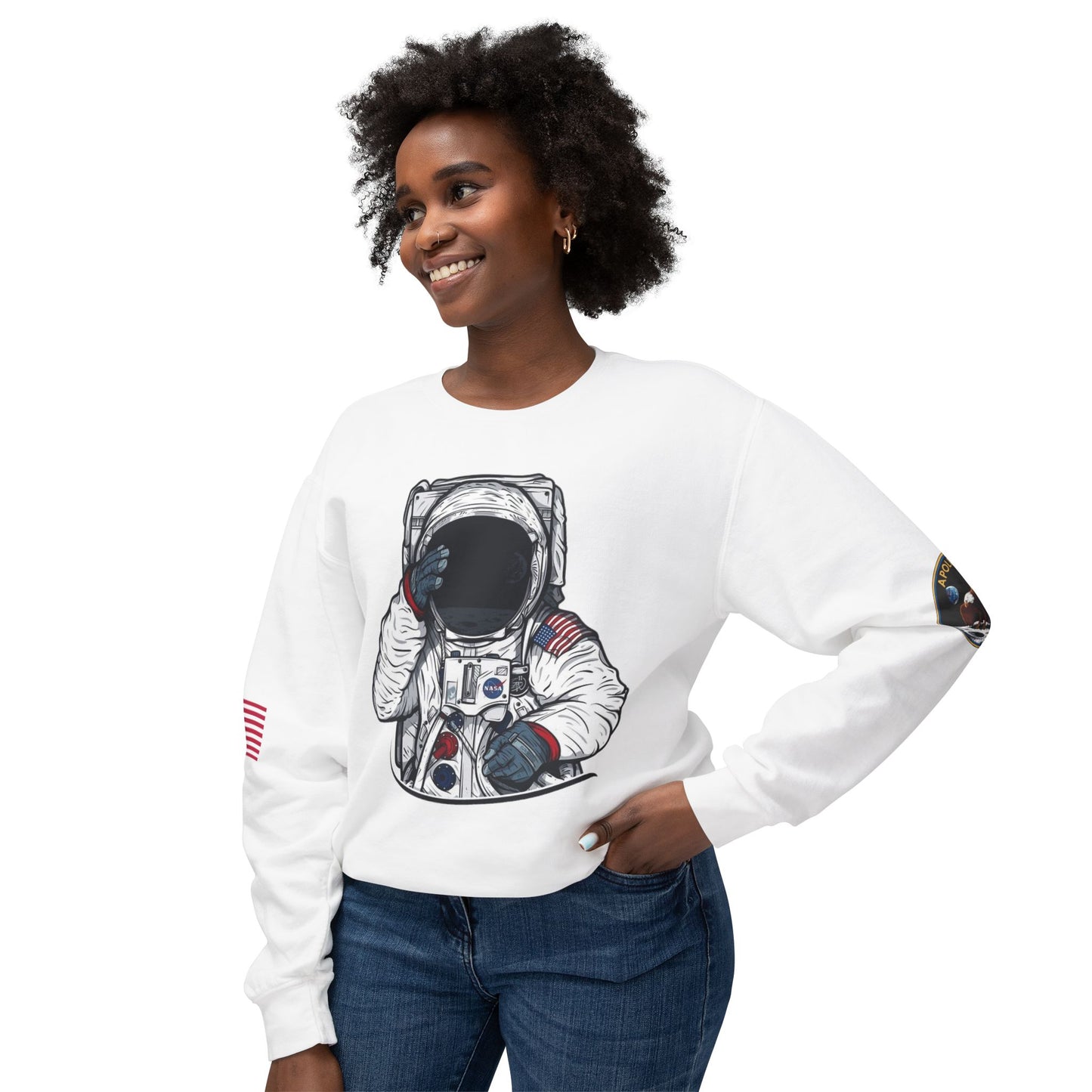 Unisex Long Sleeves Lightweight Crewneck Sweatshirt