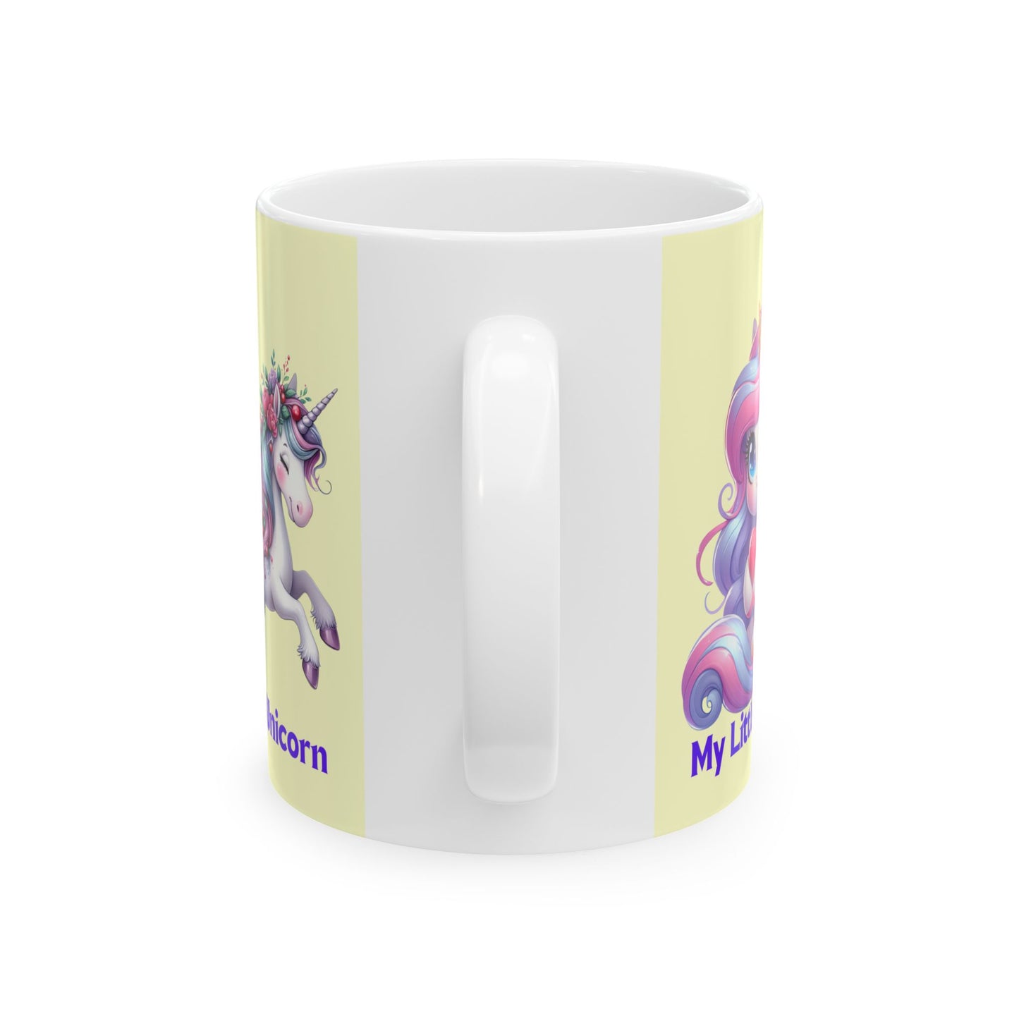 My Little Unicorn Horse Mug 11-15 Ounces Yellow