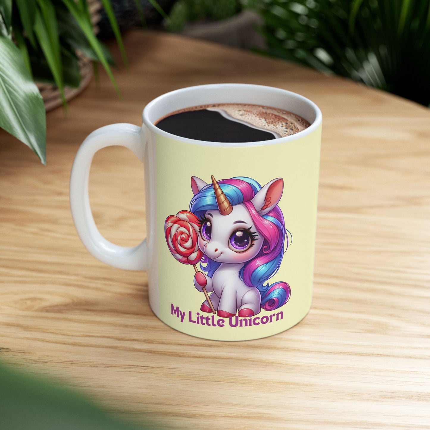 My Little Unicorn Castle Mug 11-15 Ounces Yellow