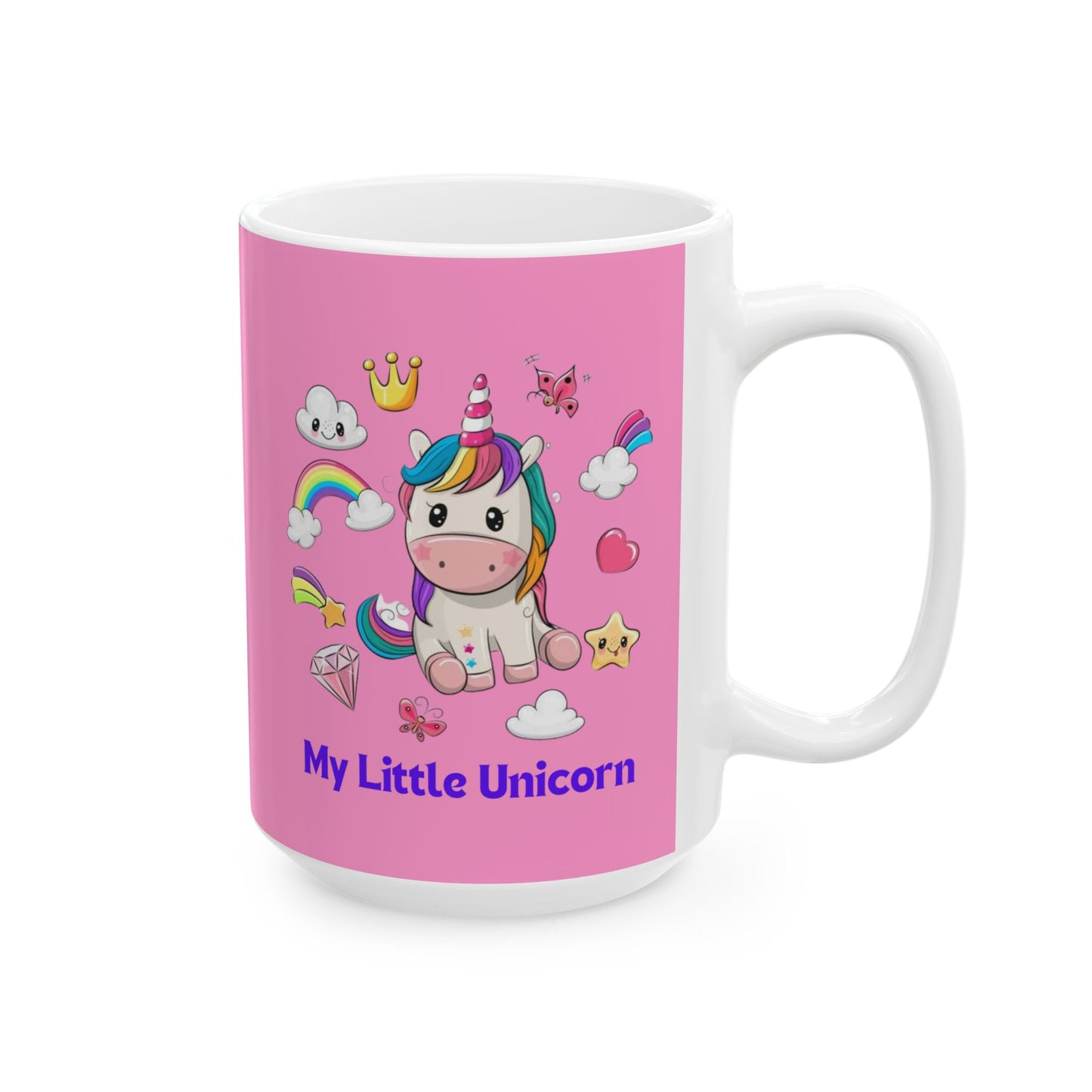 My Little Unicorn Fantasy Mug 11-15 Ounces Pink