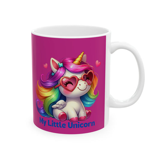 My Little Unicorn Rainbow Mug 11-15 Ounces Pink