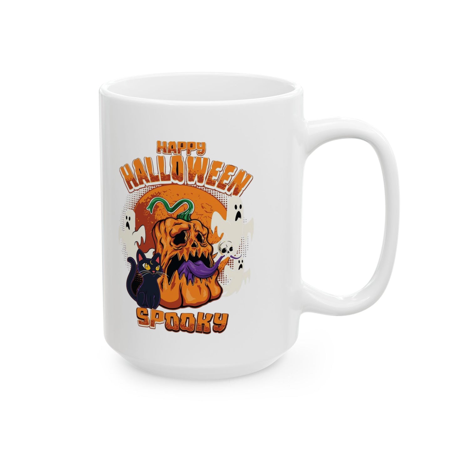 Happy Halloween Mug 11-15 Onces White