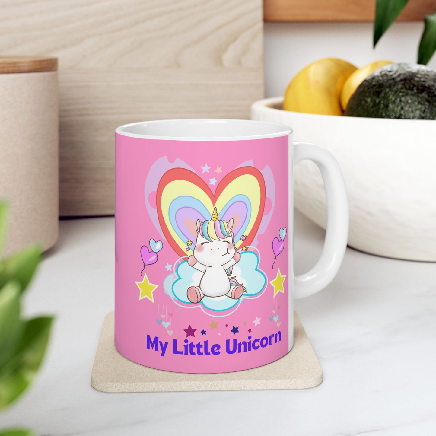 My Little Unicorn Love Mug 11-15 Ounces Pink