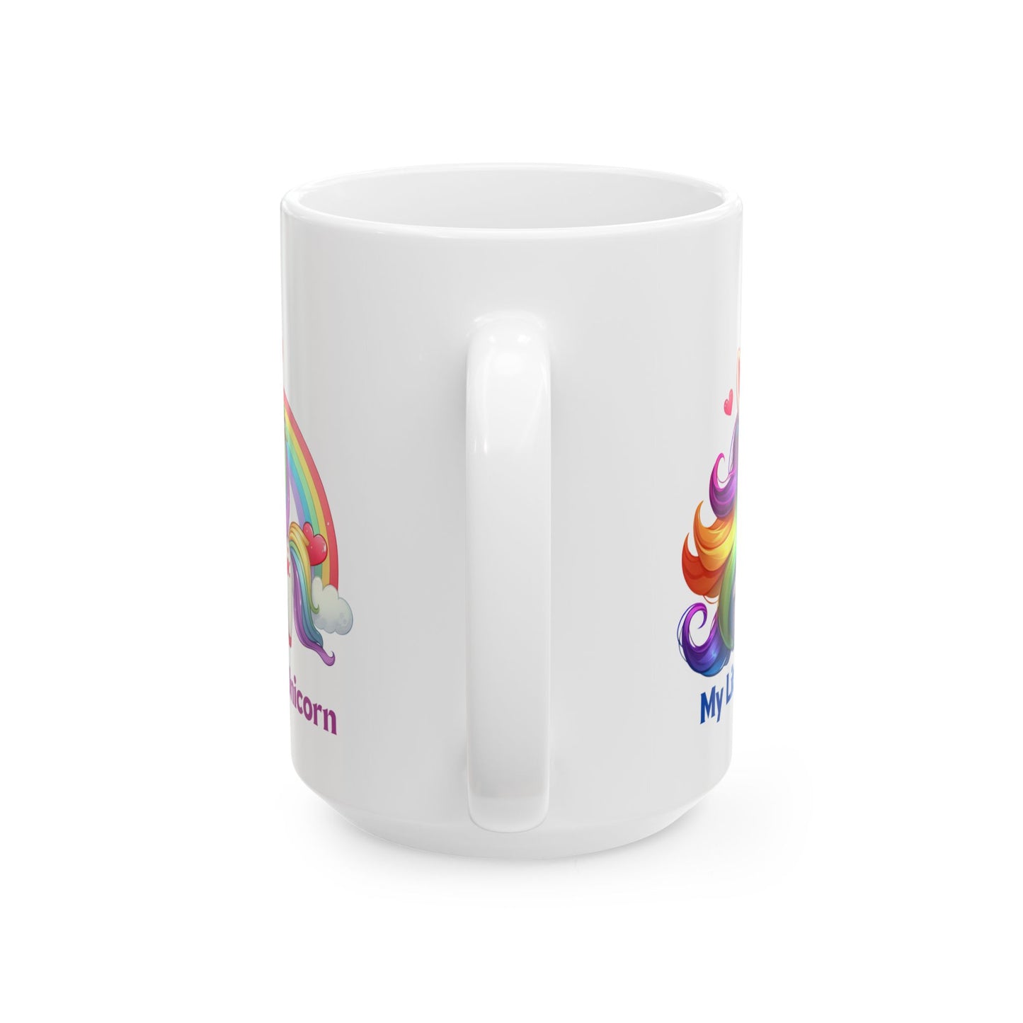 My Little Unicorn Rainbow Mug 11-15 Ounces White
