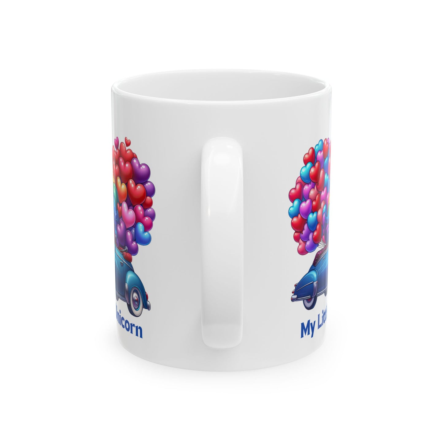 My Little Unicorn Blue Car Mug 11-15 Ounces White