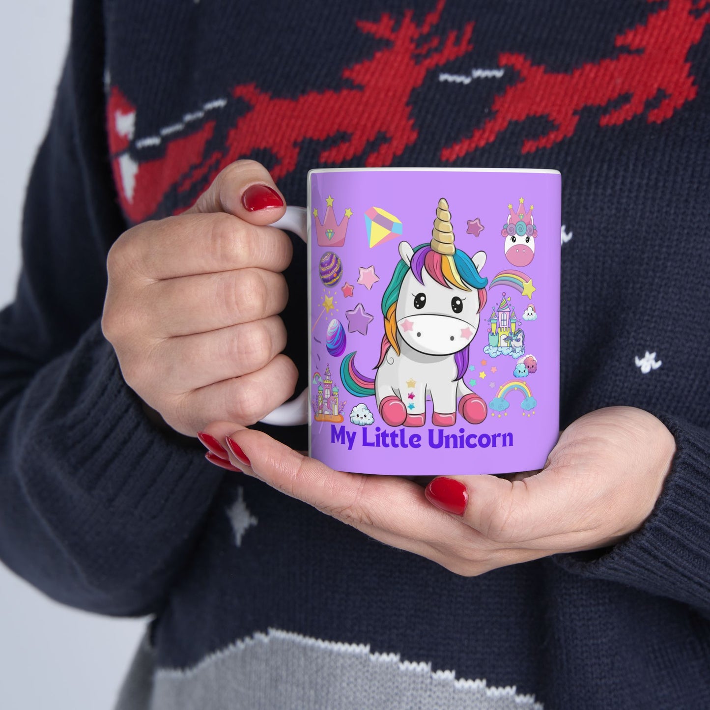 My Little Unicorn Fantasy Mug 11-15 Ounces Purple