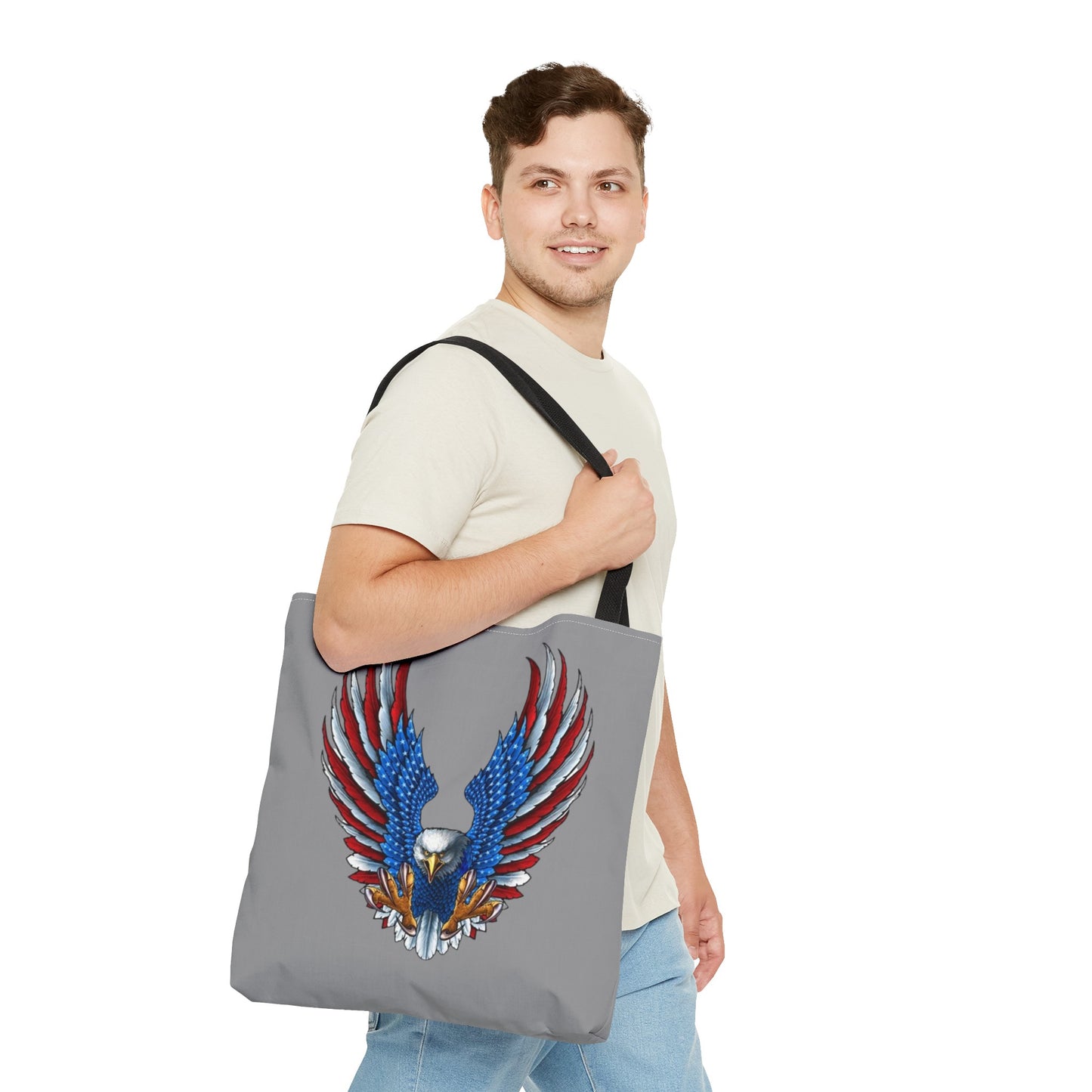 Eagle Usa Tote Bag Grey