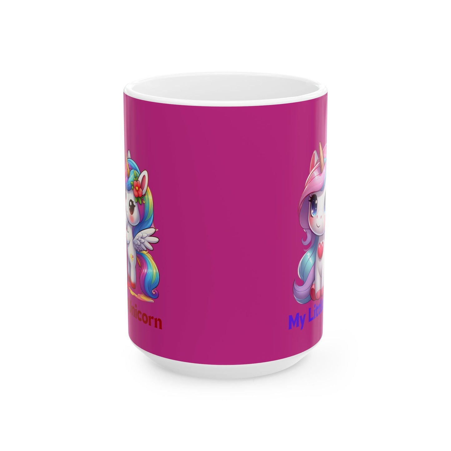My Little Unicorn Heart Mug 11-15 Ounces Pink
