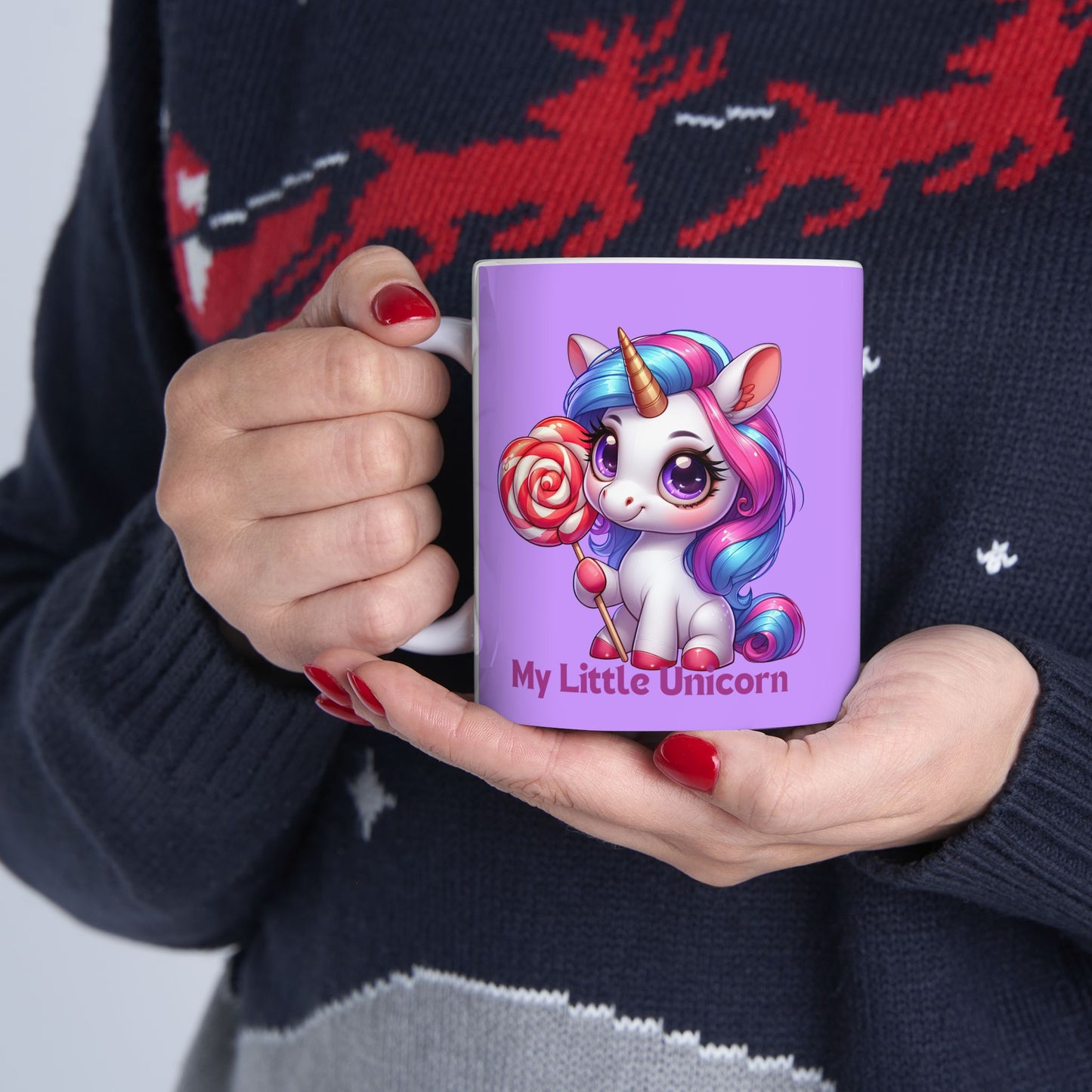 My Little Unicorn Castle Mug 11-15 Ounces Purple
